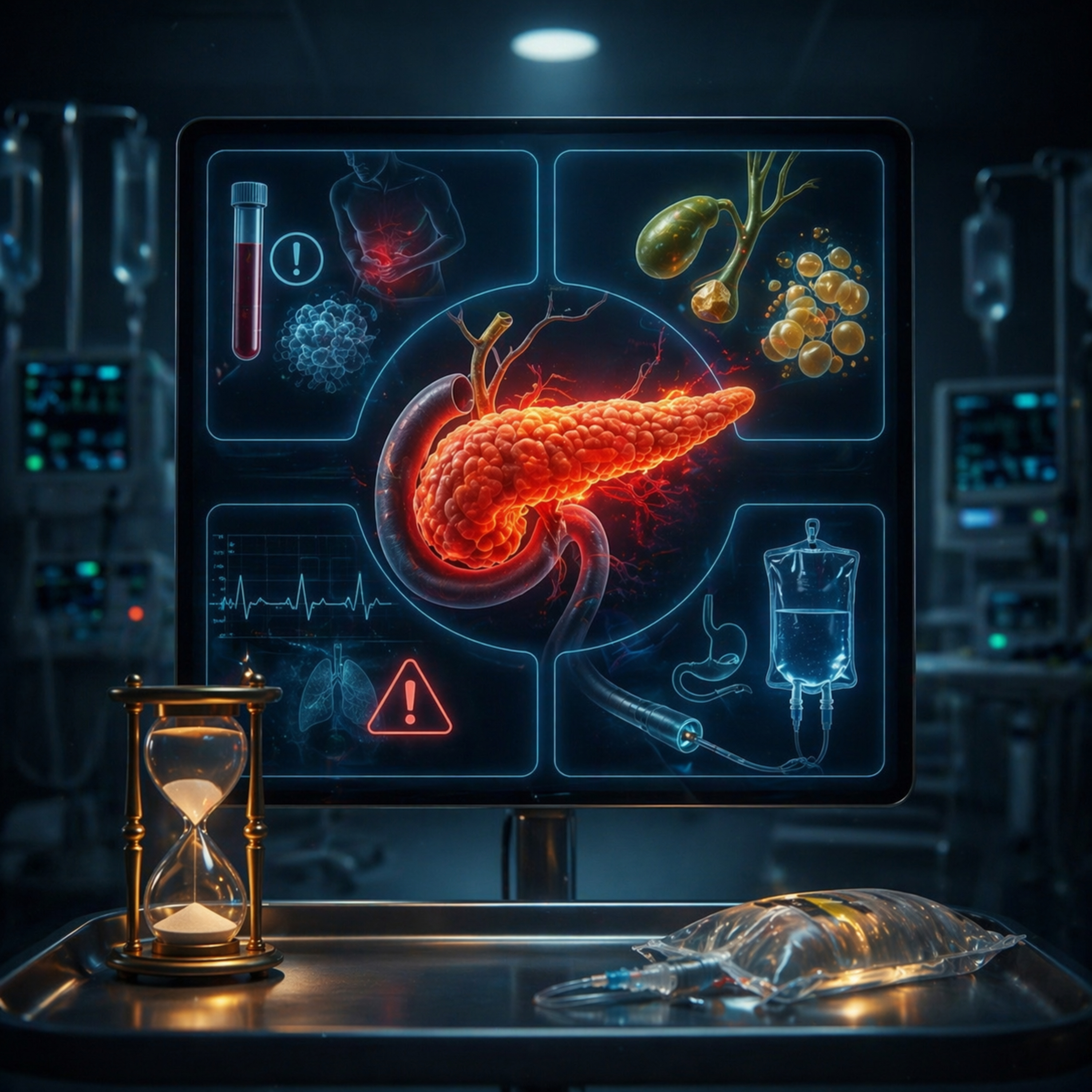 Pancreatitis aguda: cuatro planos, un paciente — el arte de no tratar tu propio miedo