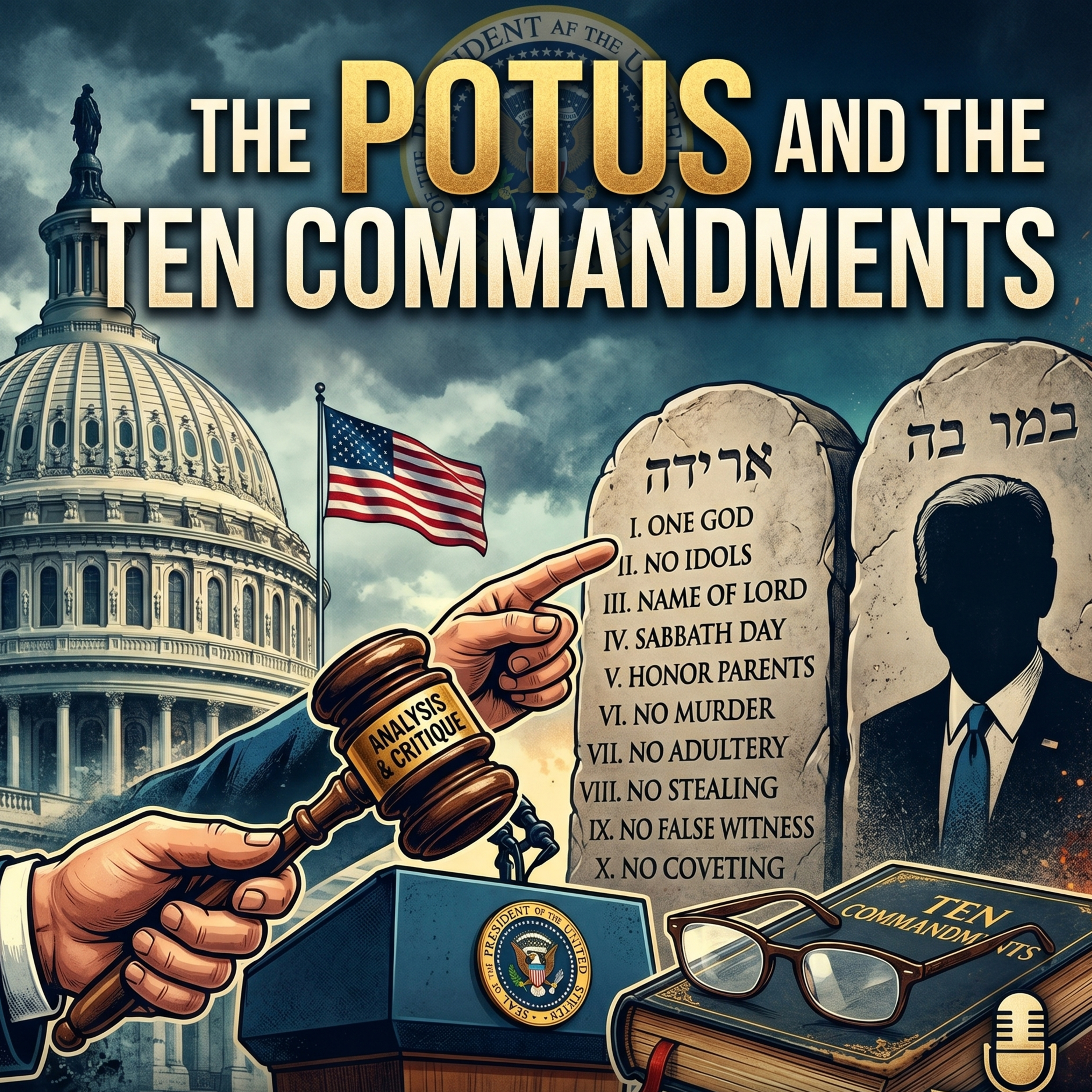 The POTUS and the Ten Commandments episode artwork