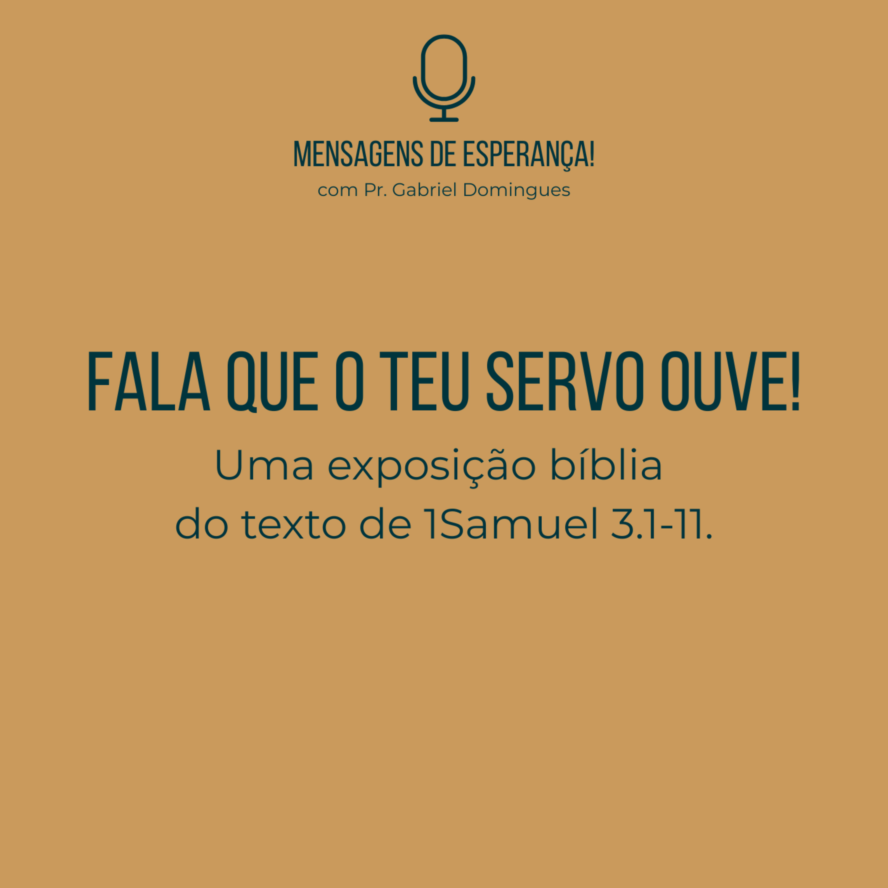 Mensagens de esperança! - com Pr. Gabriel Domingues