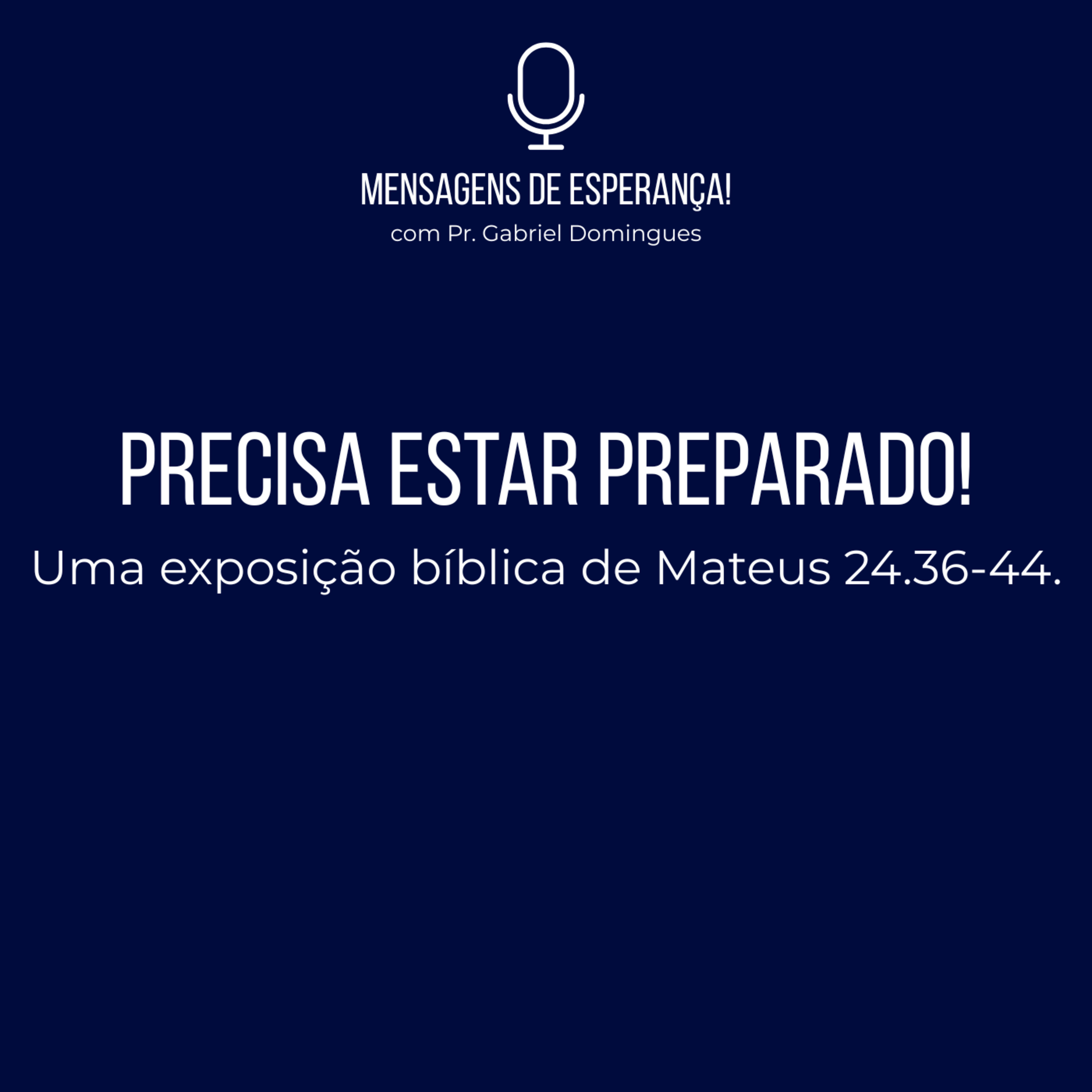 Mensagens de esperança! - com Pr. Gabriel Domingues