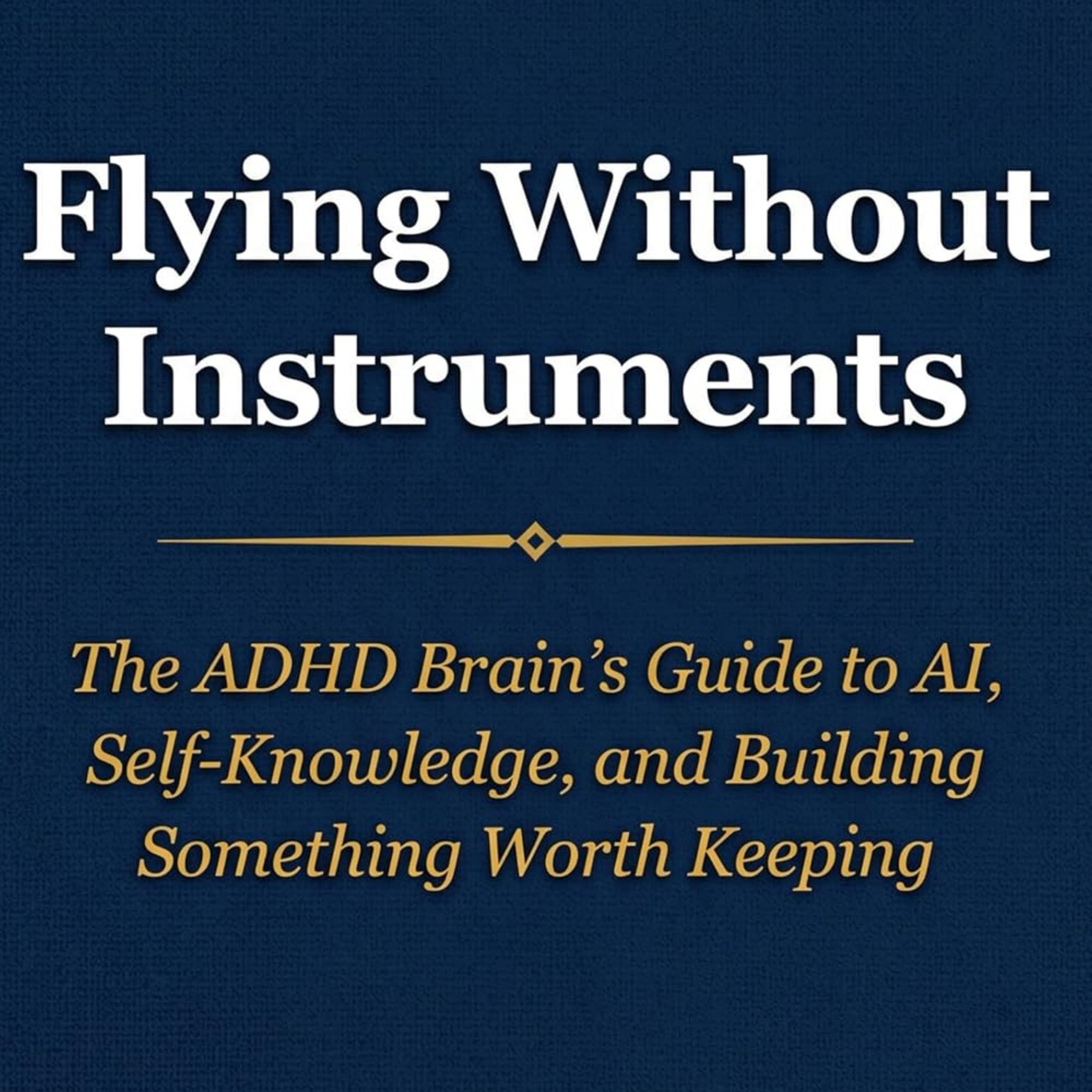Flying Without Instruments: The ADHD Brain's Guide to AI, Self Knowledge, and Building Something Worth Keeping episode artwork