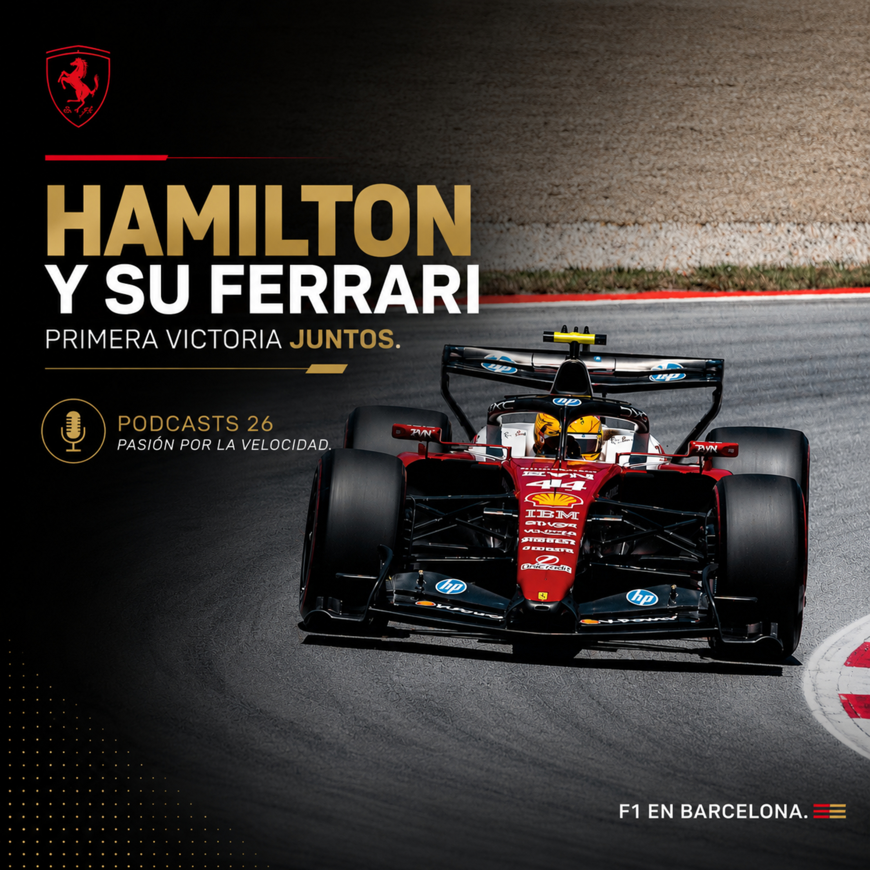🏎️🔥 HAMILTON ROMPE LA SEQUÍA: ¡PRIMERA VICTORIA CON FERRARI! | Podcasts #26 episode artwork