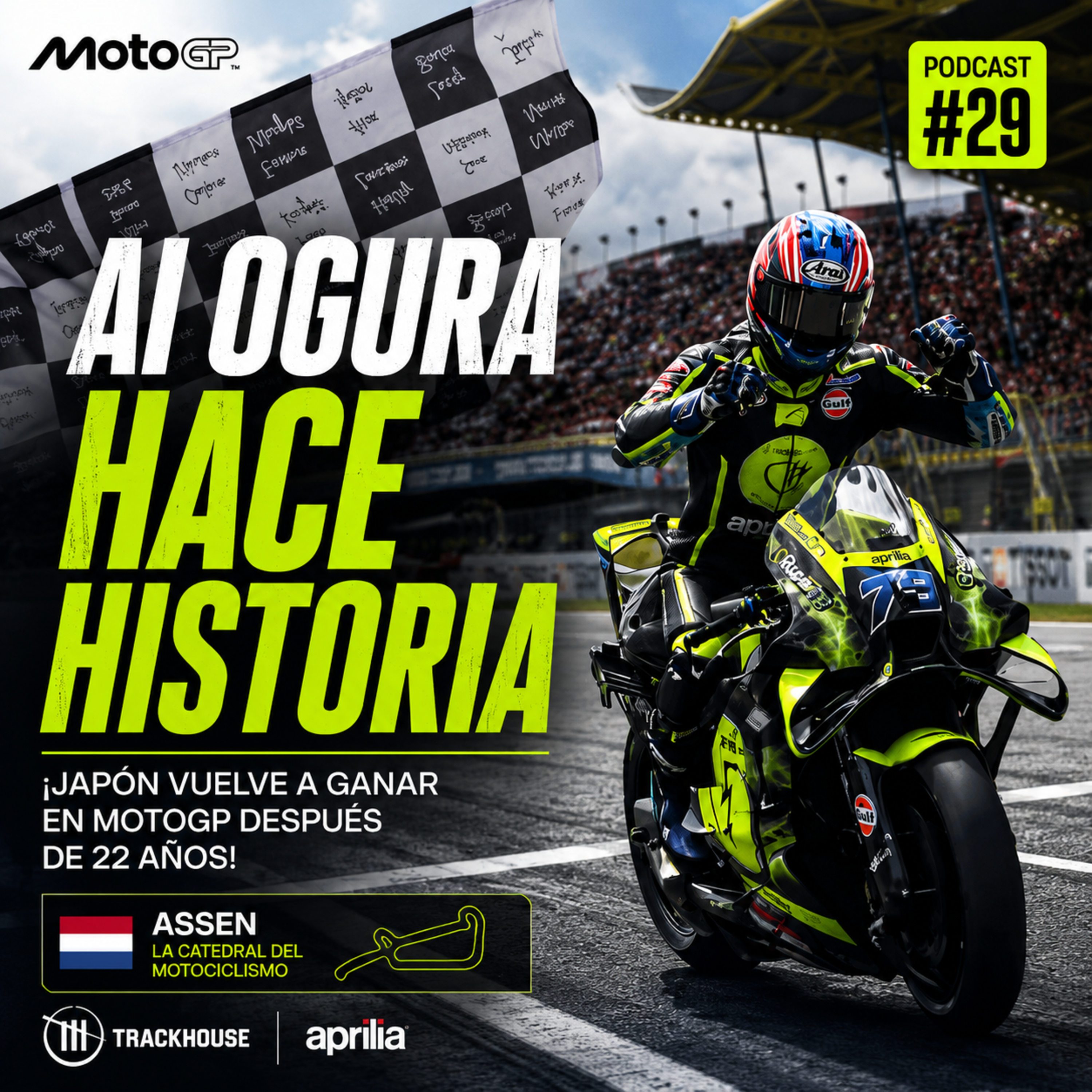 AI OGURA HACE HISTORIA EN ASSEN | ¡Japón vuelve a ganar en MotoGP después de 22 años! | Podcast #29 episode artwork