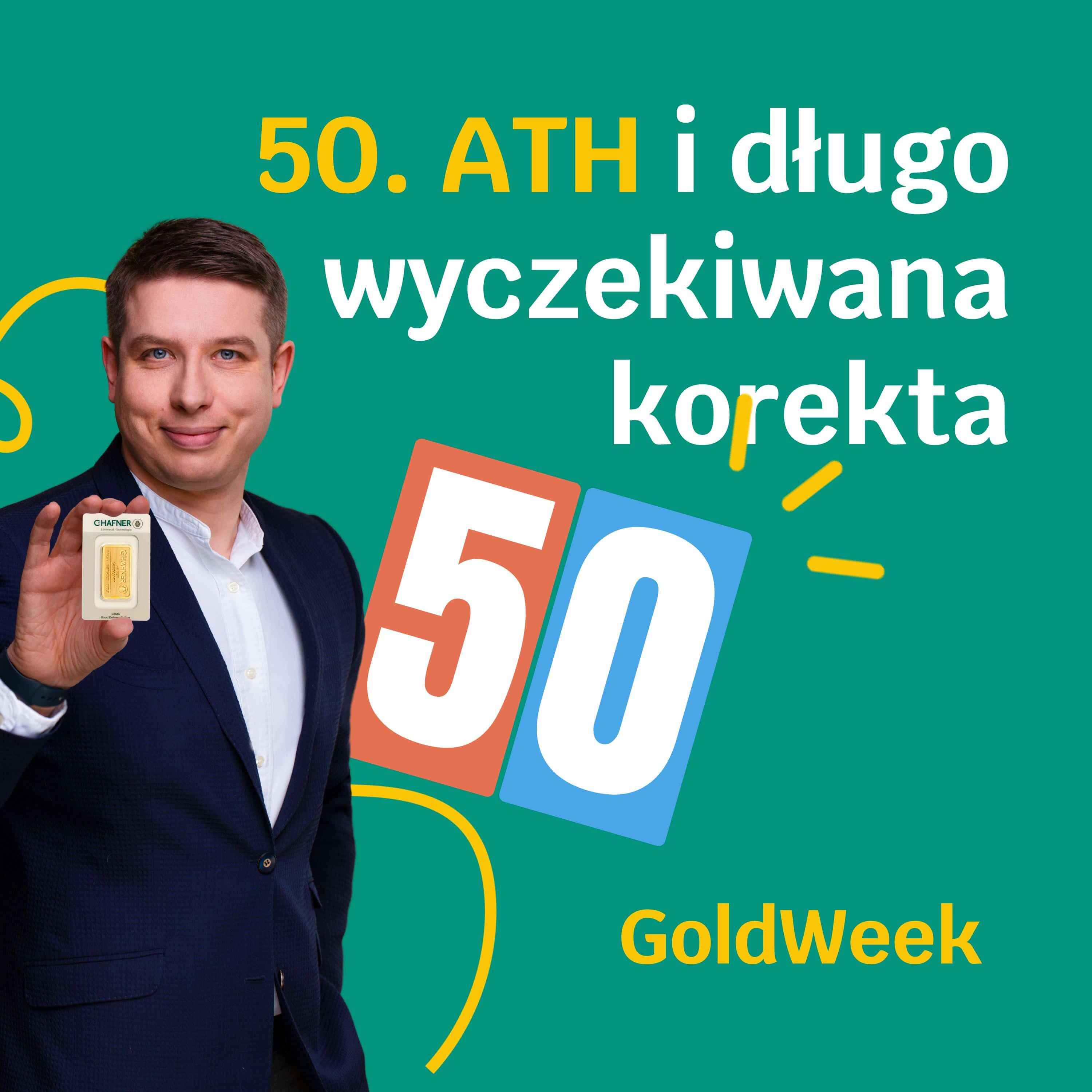 Cena złota osiąga 50. ATH i zalicza dużą korektę  episode artwork