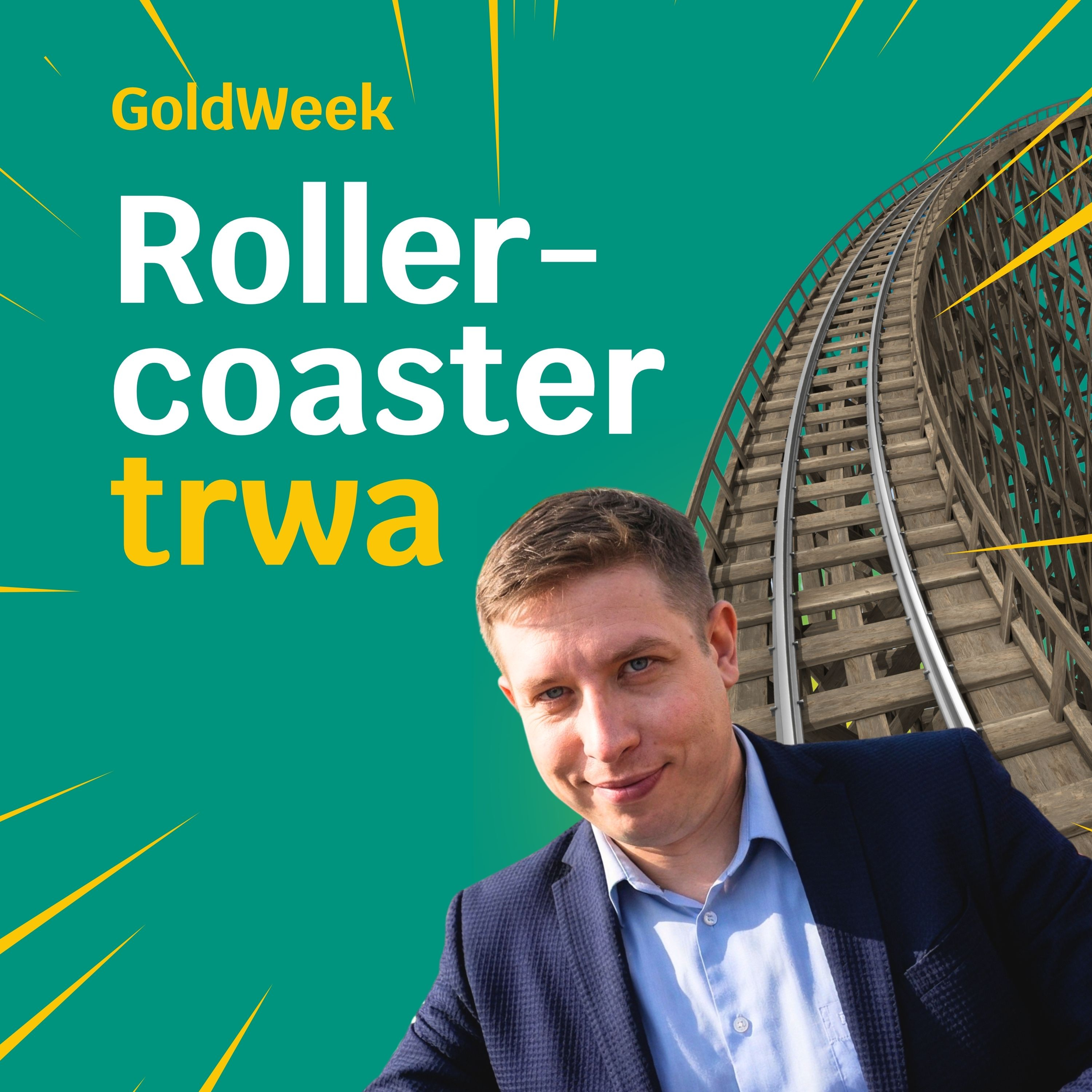 Geopolityczny roller-coaster ponownie hamuje wzrost ceny złota episode artwork