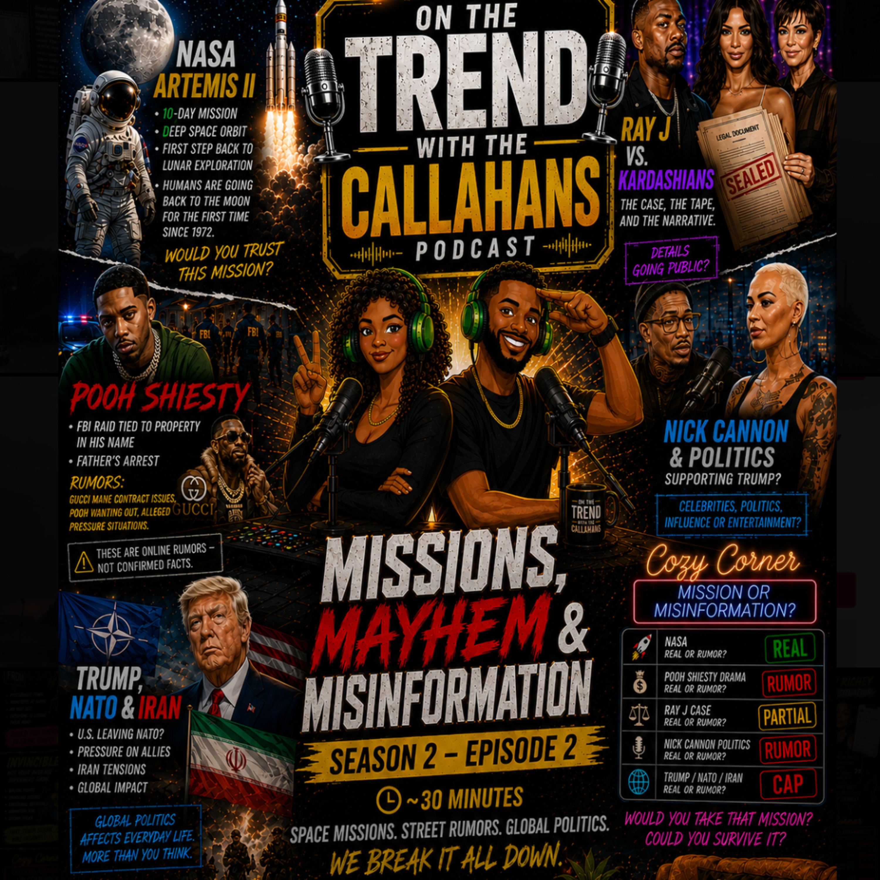 Missions, Mayhem & Misinformation episode artwork