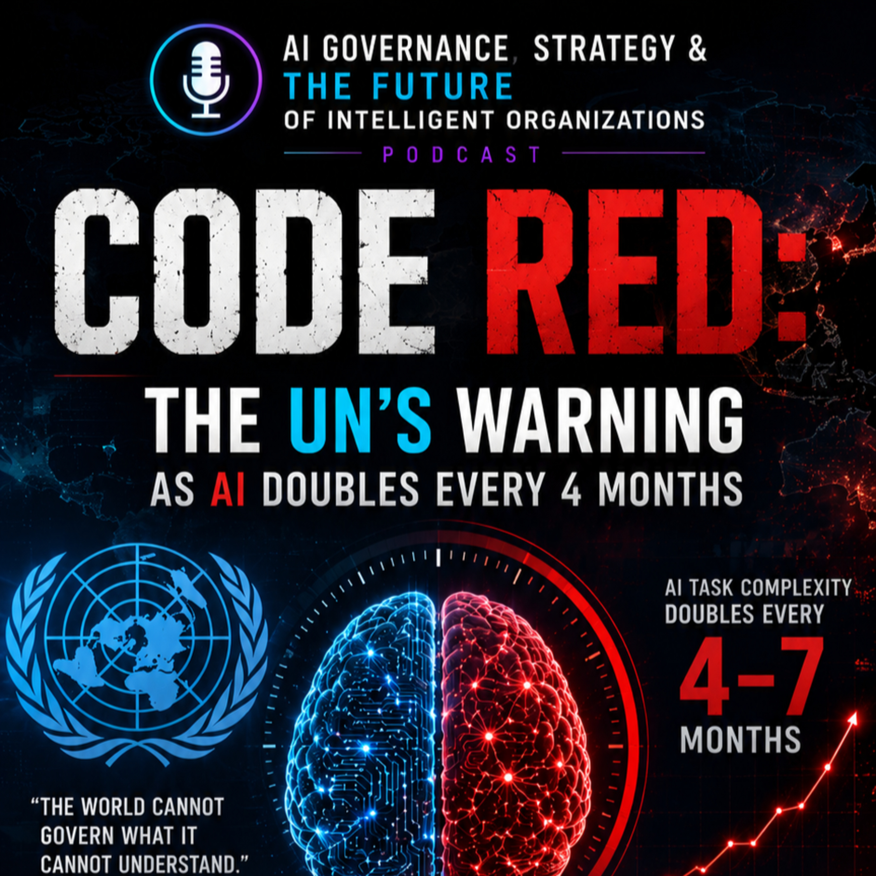 Episode 30: Code Red: The UN's Warning as AI Doubles Every 4 Months episode artwork