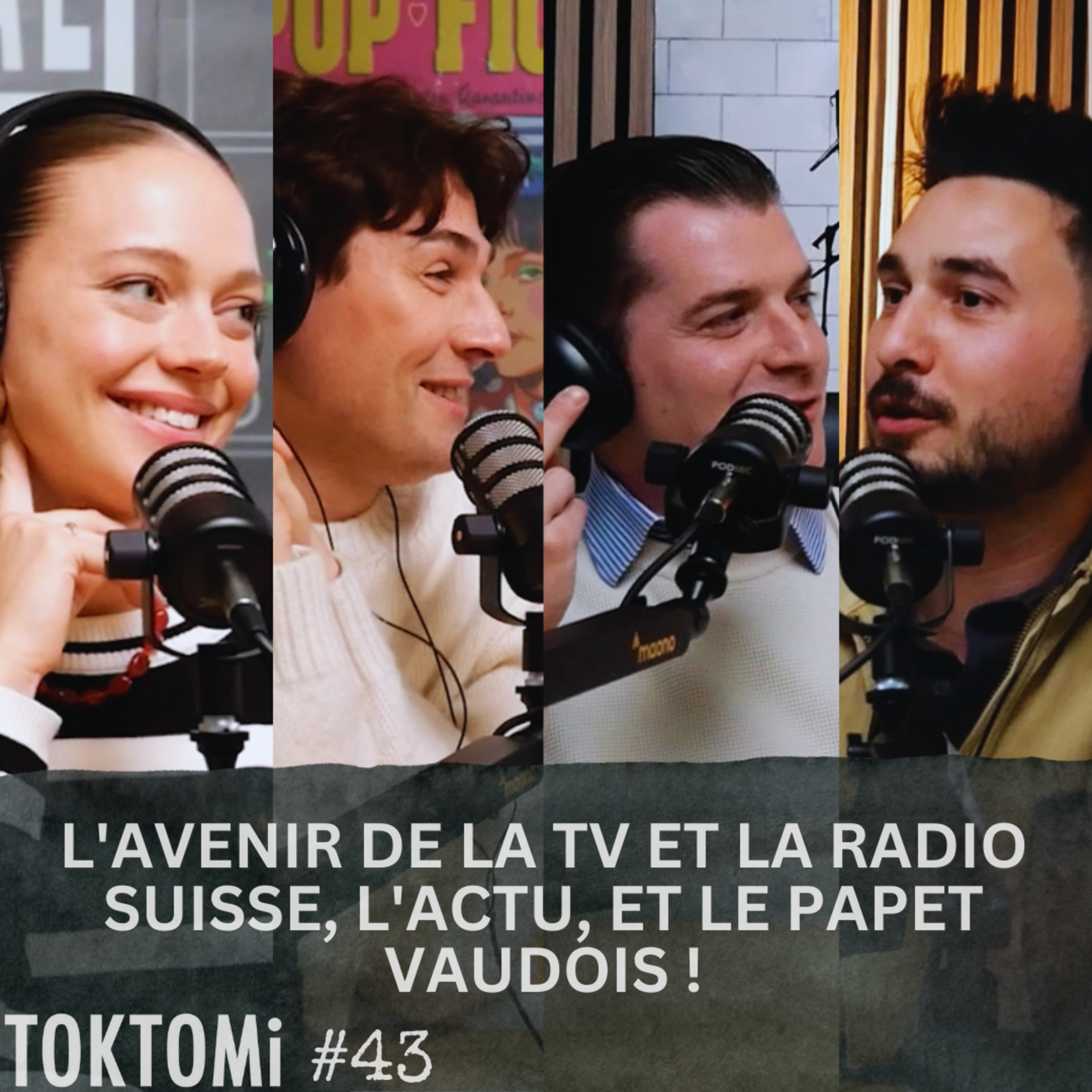 #43 L’avenir de la TV et la radio Suisse, l’actu, et le papet vaudois ! La première d’Emilie !