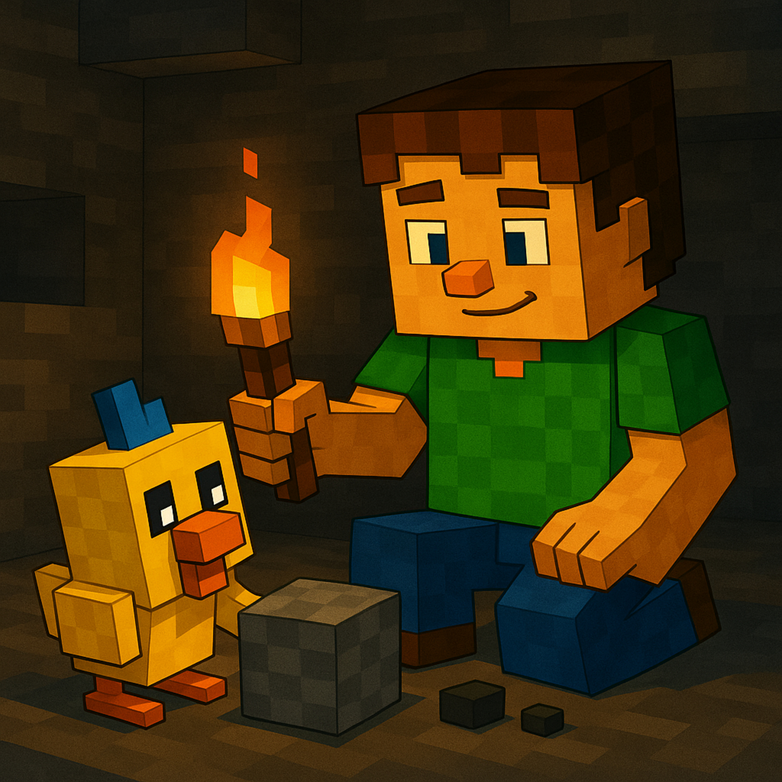 Capitolo 14 – La Prima Notte nella Caverna | Karlik e le sue Avventure Minecraftiche episode artwork