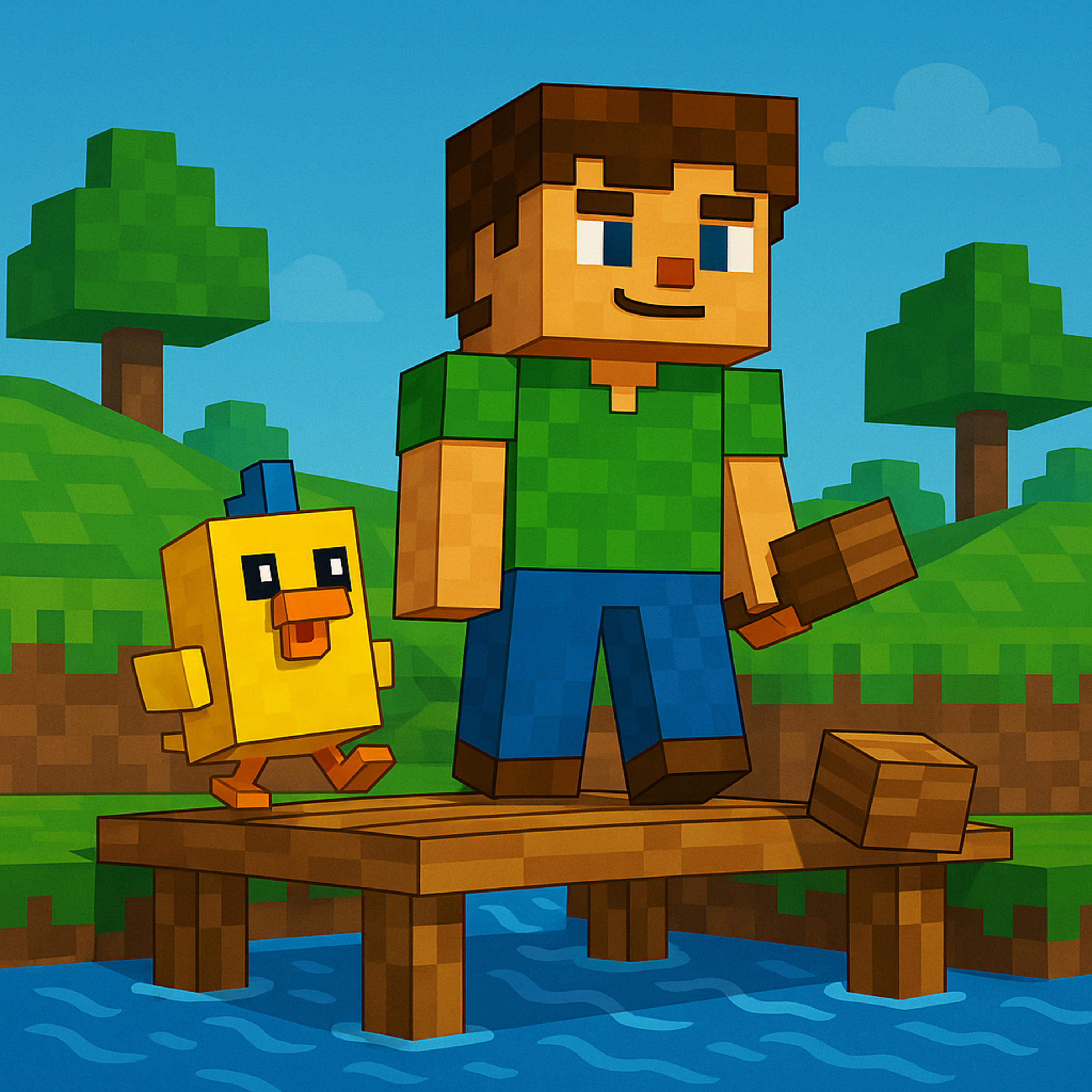 Capitolo 16 – Il Ponte sul Fiume | Karlik e le sue Avventure Minecraftiche episode artwork