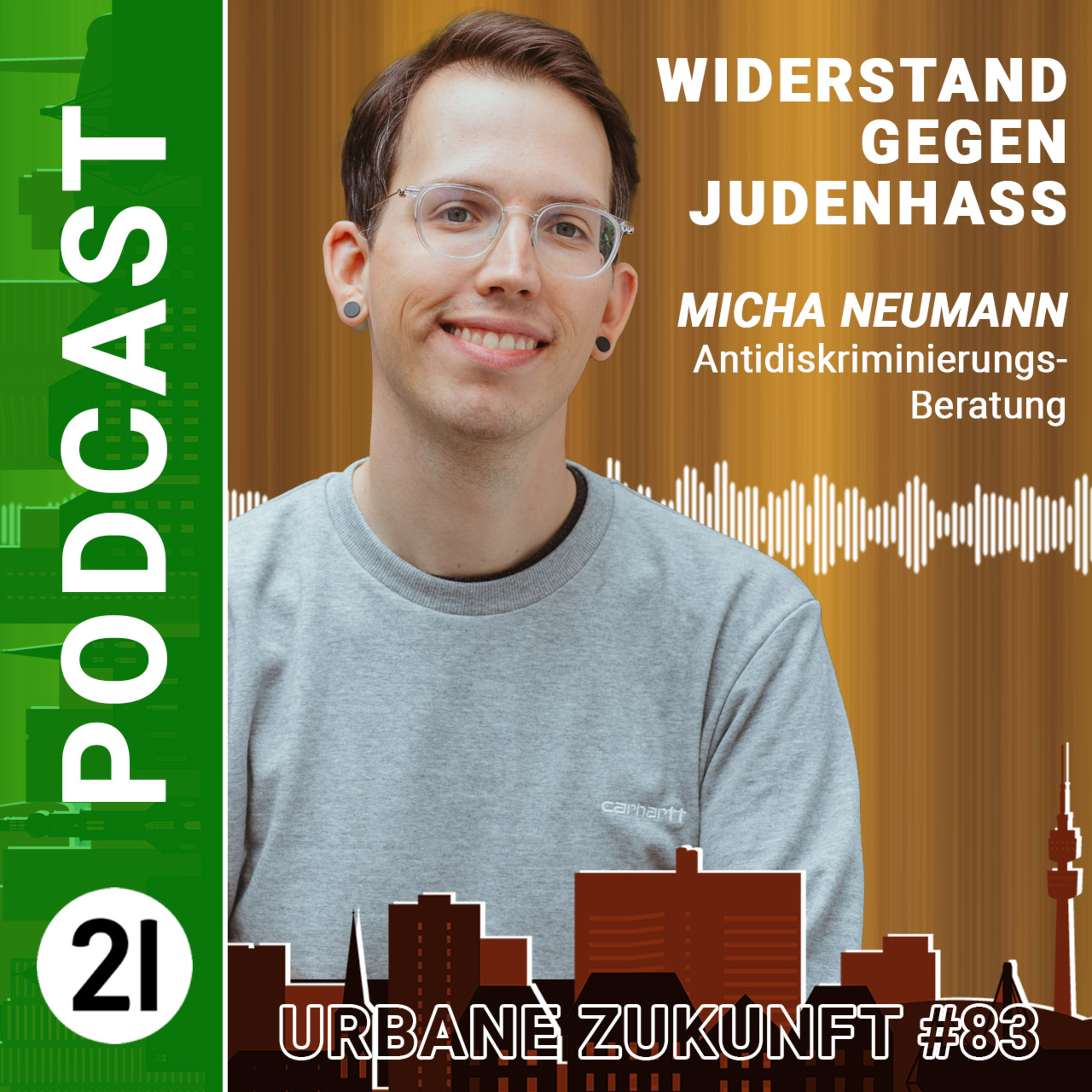 Wie wir Vorurteile über jüdisches Leben erkennen und aufbrechen können - Micha Neumann im 21-Podcast episode artwork