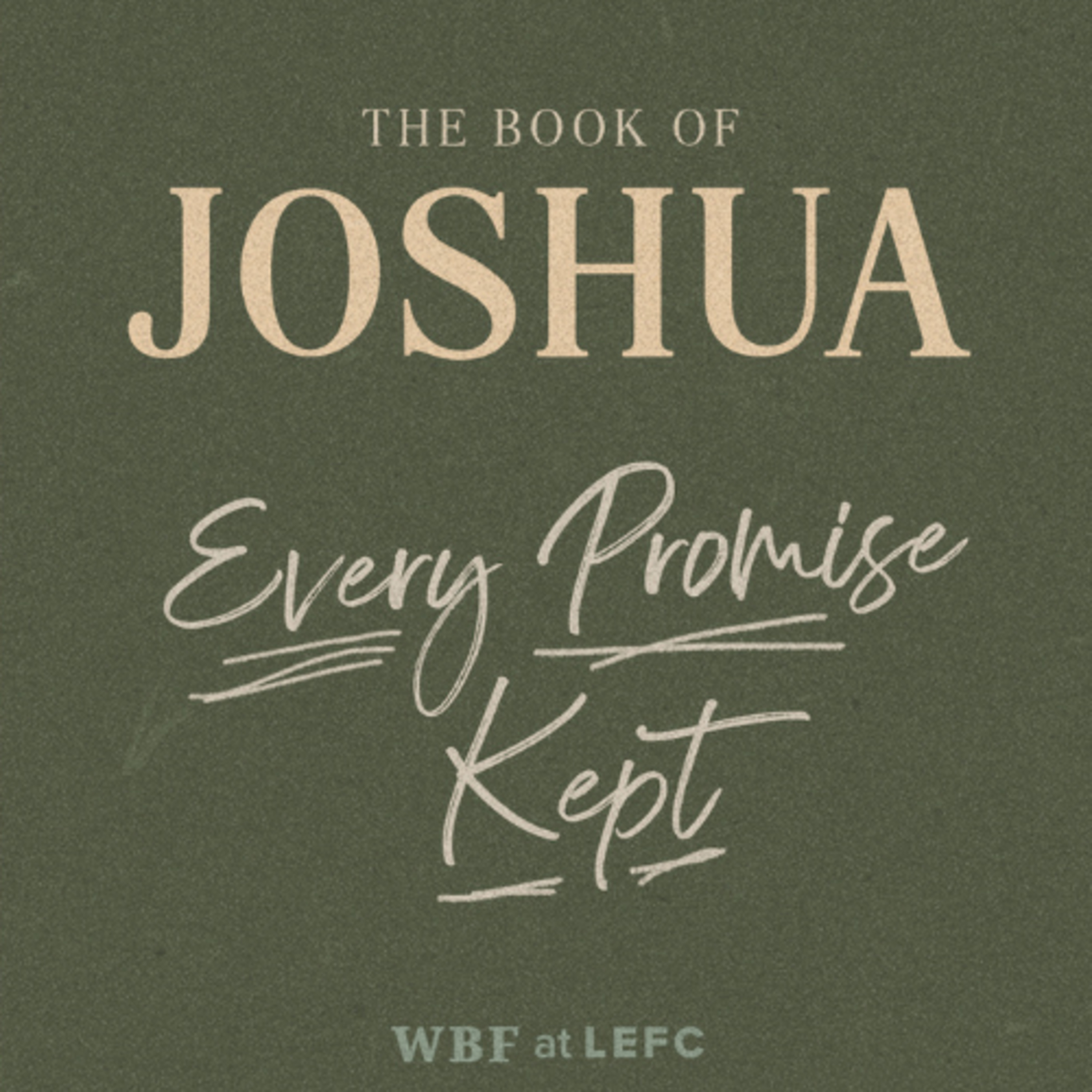Week 6- Joshua episode artwork