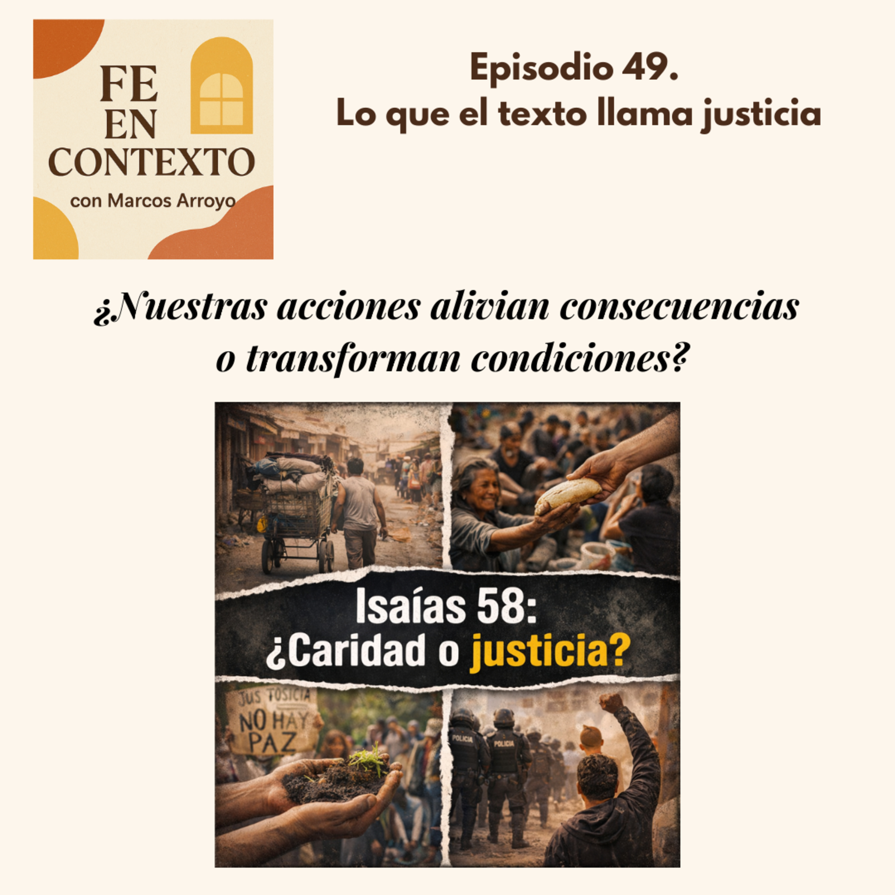 Episodio 49. Lo que el texto llama justicia episode artwork