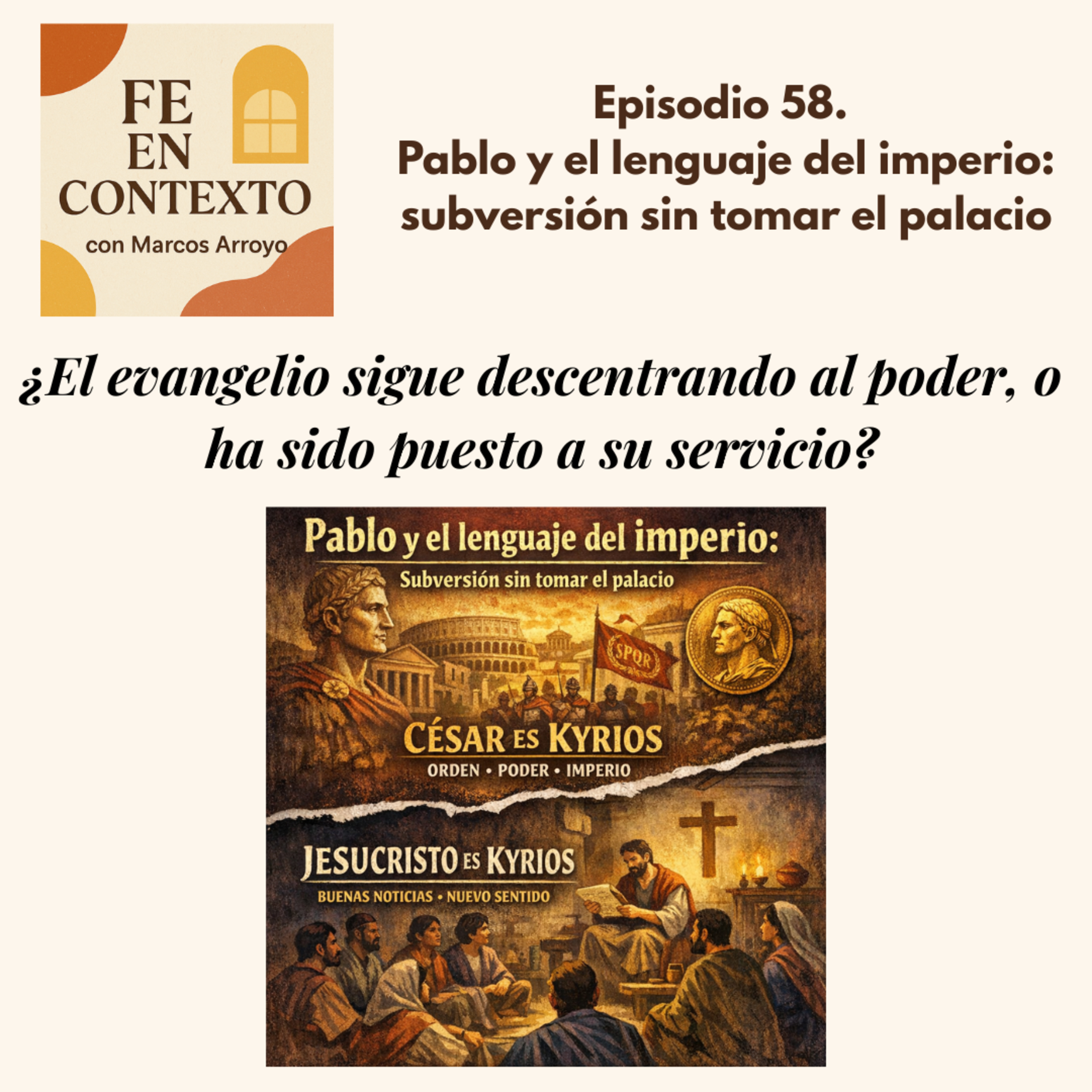 Episodio 58. Pablo y el lenguaje del imperio: subversión sin tomar el palacio episode artwork