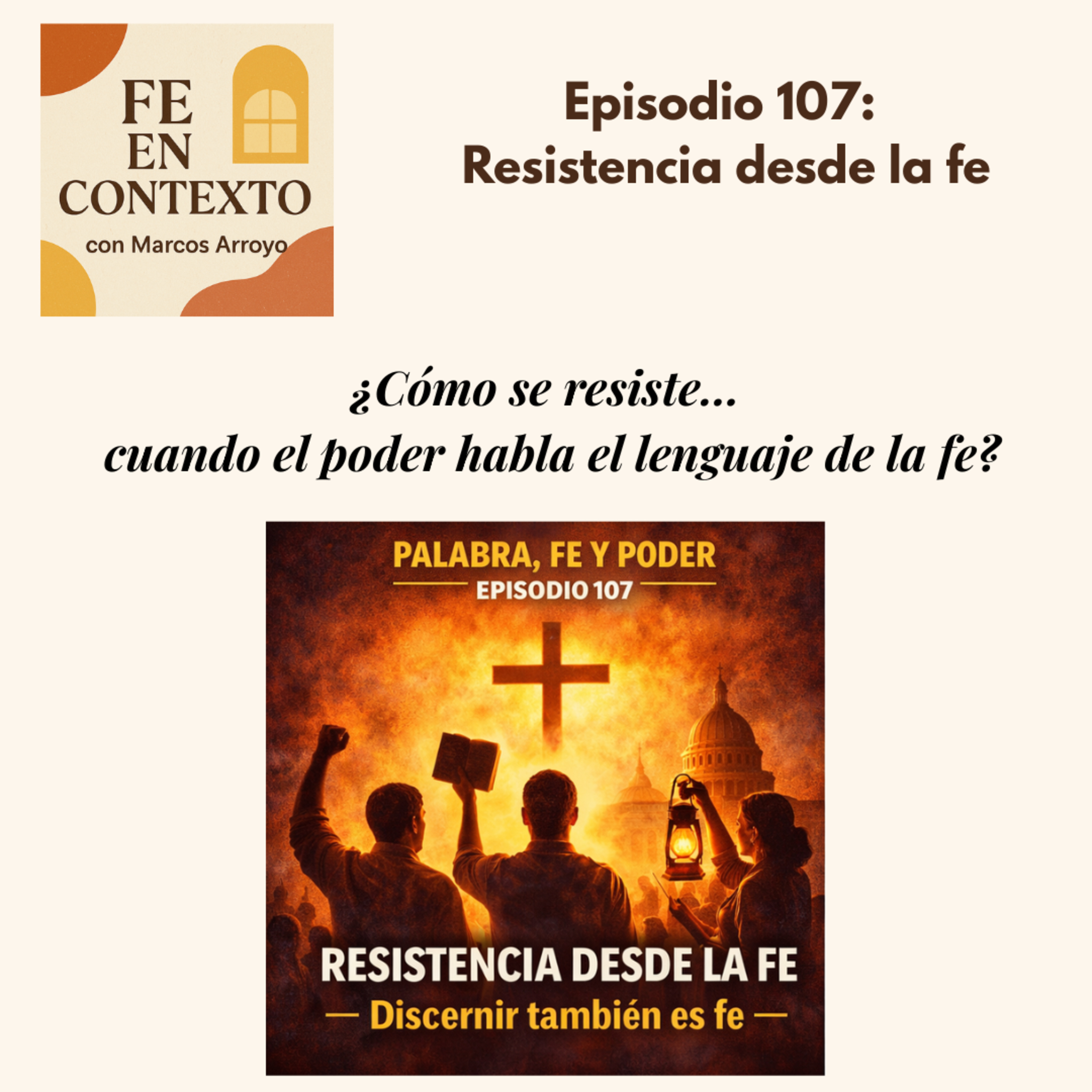 Episodio 107: Resistencia desde la fe episode artwork