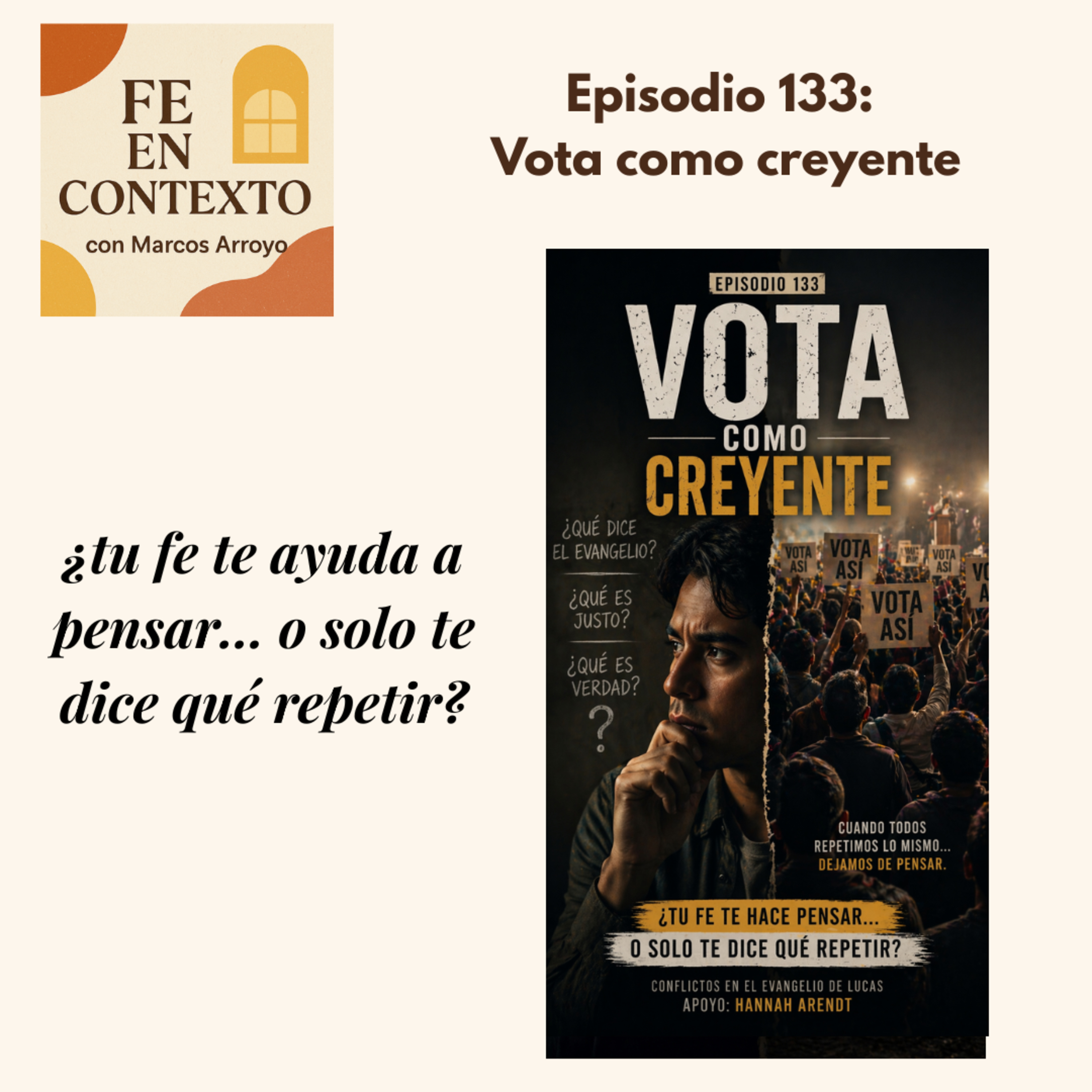 Episodio 133: Vota como creyente episode artwork
