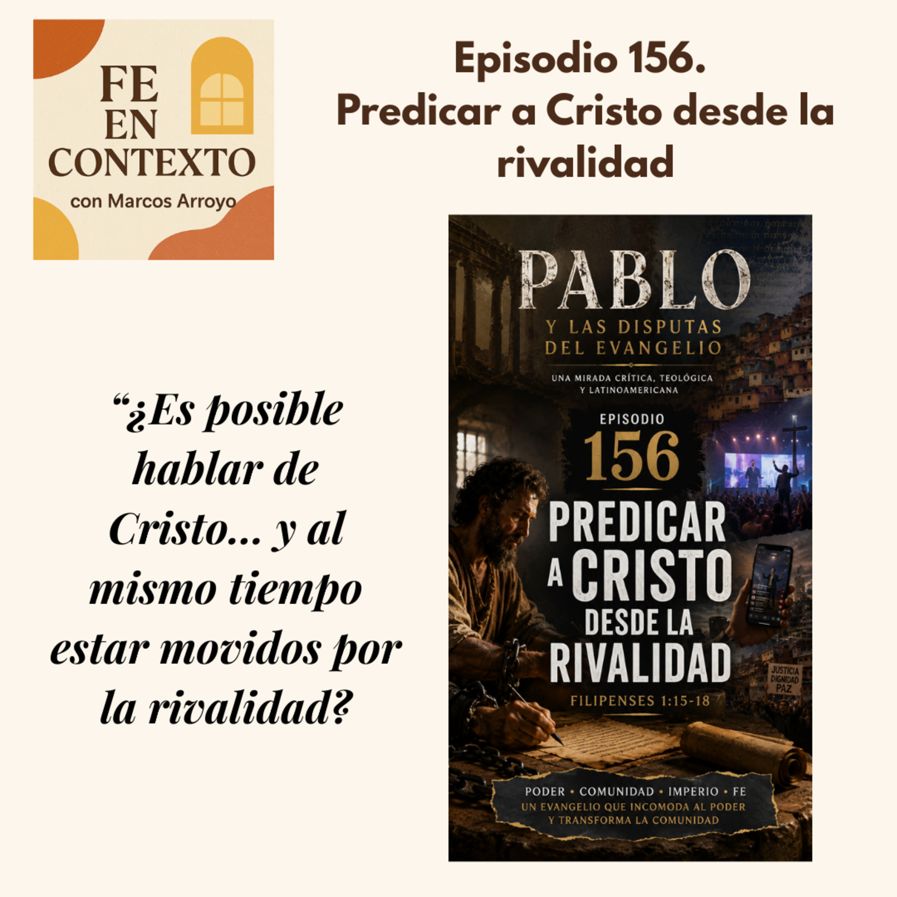 Episodio 156. Predicar a Cristo desde la rivalidad episode artwork
