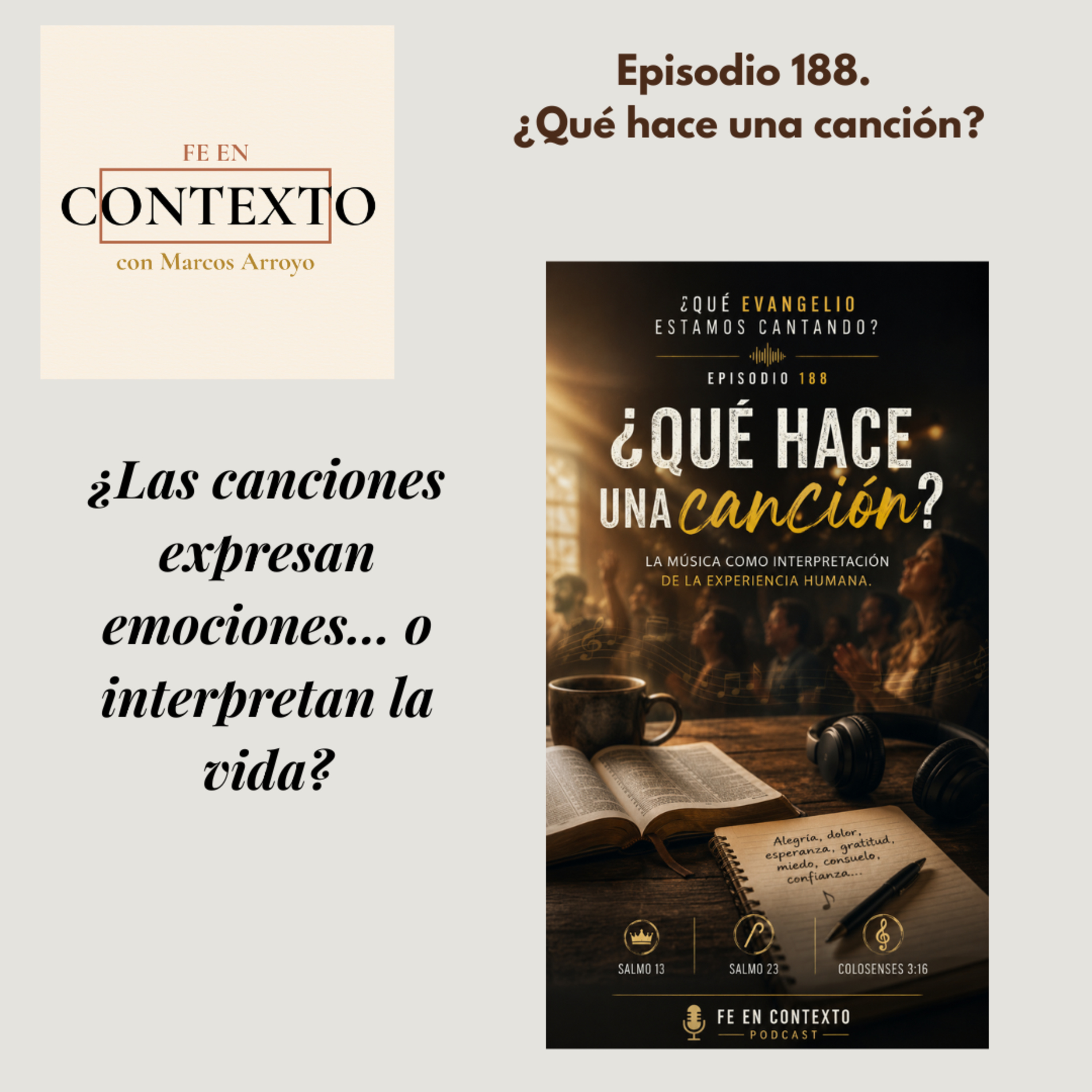 Episodio 188. ¿Qué hace una canción? episode artwork