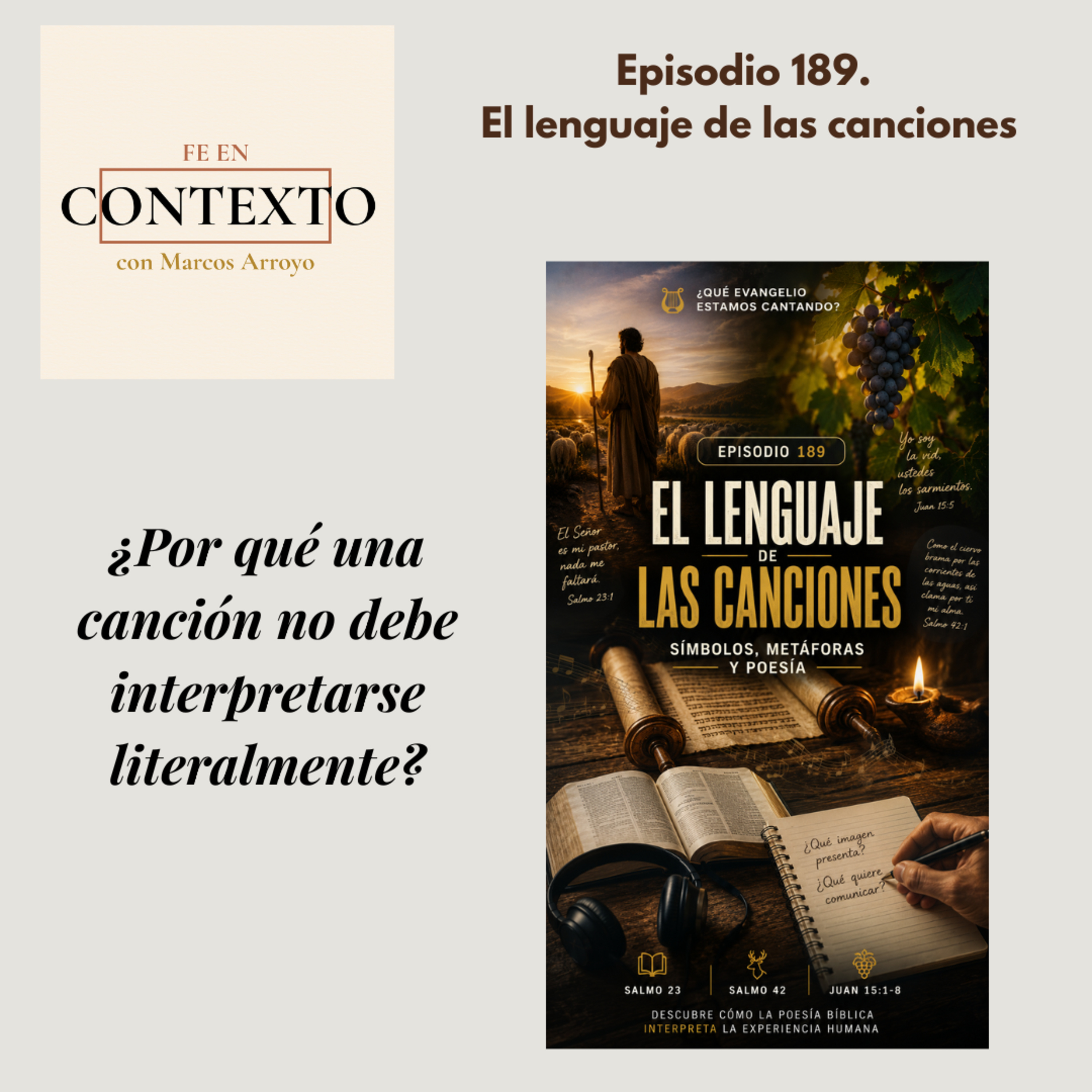 Episodio 189. El lenguaje de las canciones episode artwork