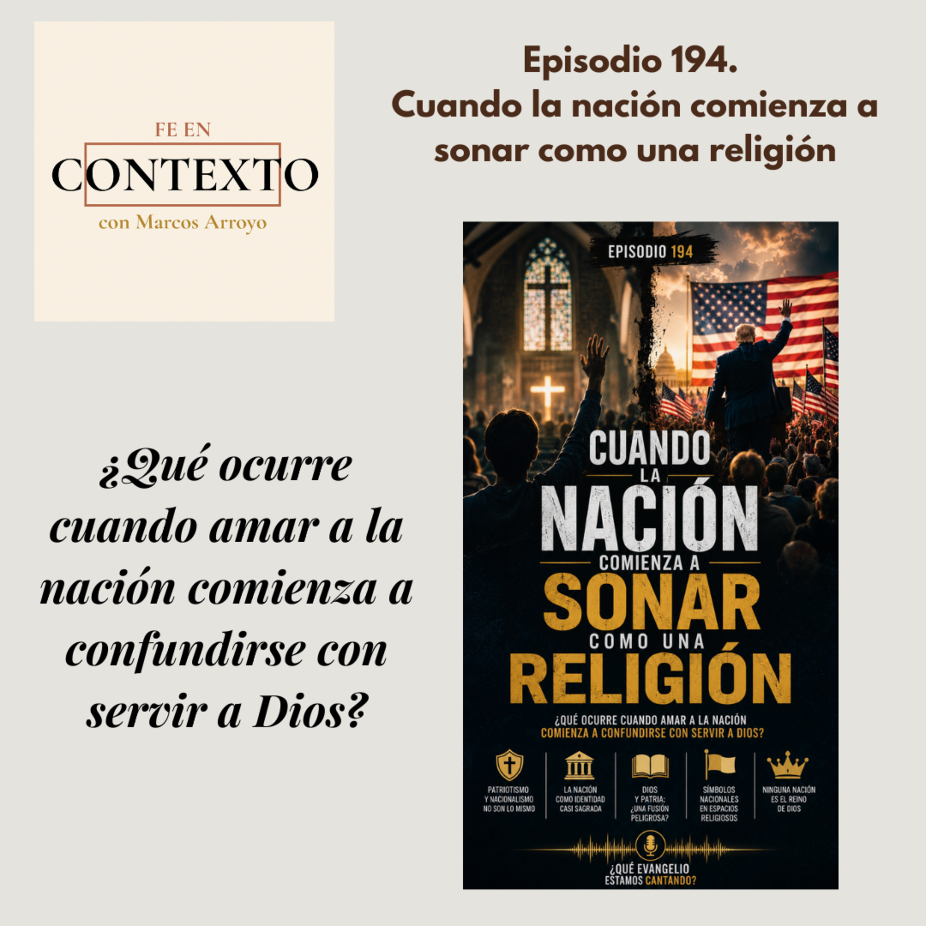 Episodio 194. Cuando la nación comienza a sonar como una religión episode artwork