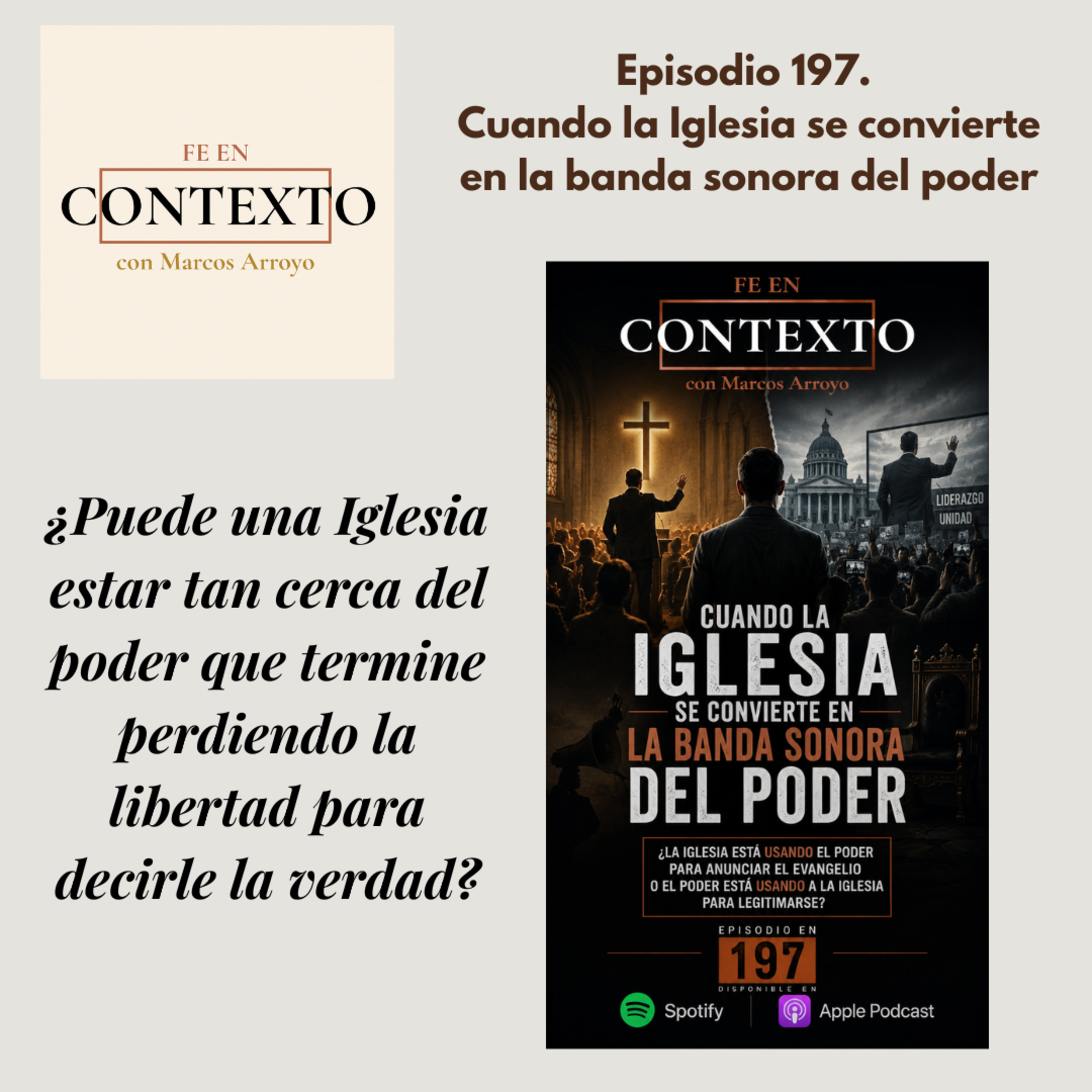 Episodio 197. Cuando la Iglesia se convierte en la banda sonora del poder episode artwork