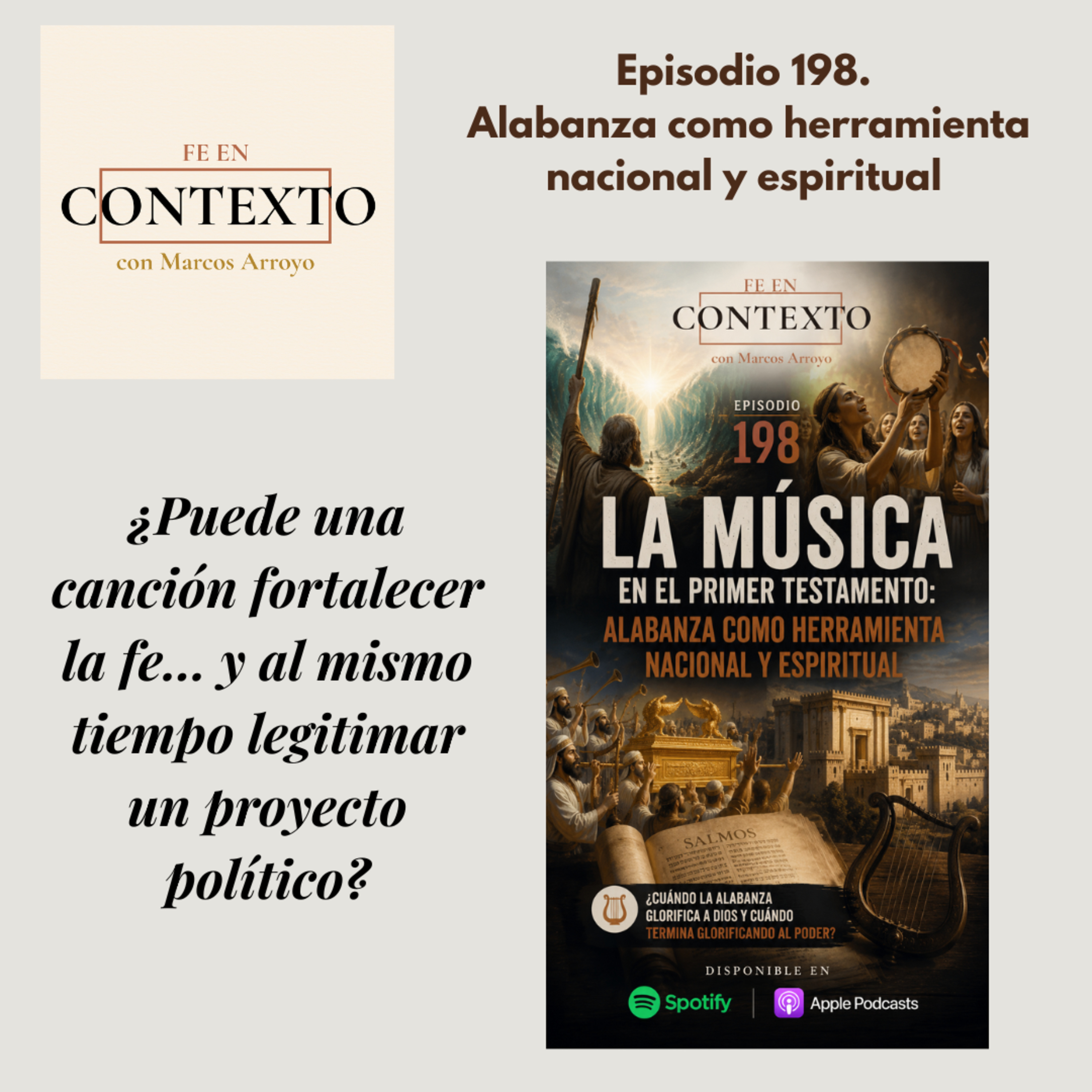 Episodio 198. Alabanza como herramienta nacional y espiritual  episode artwork