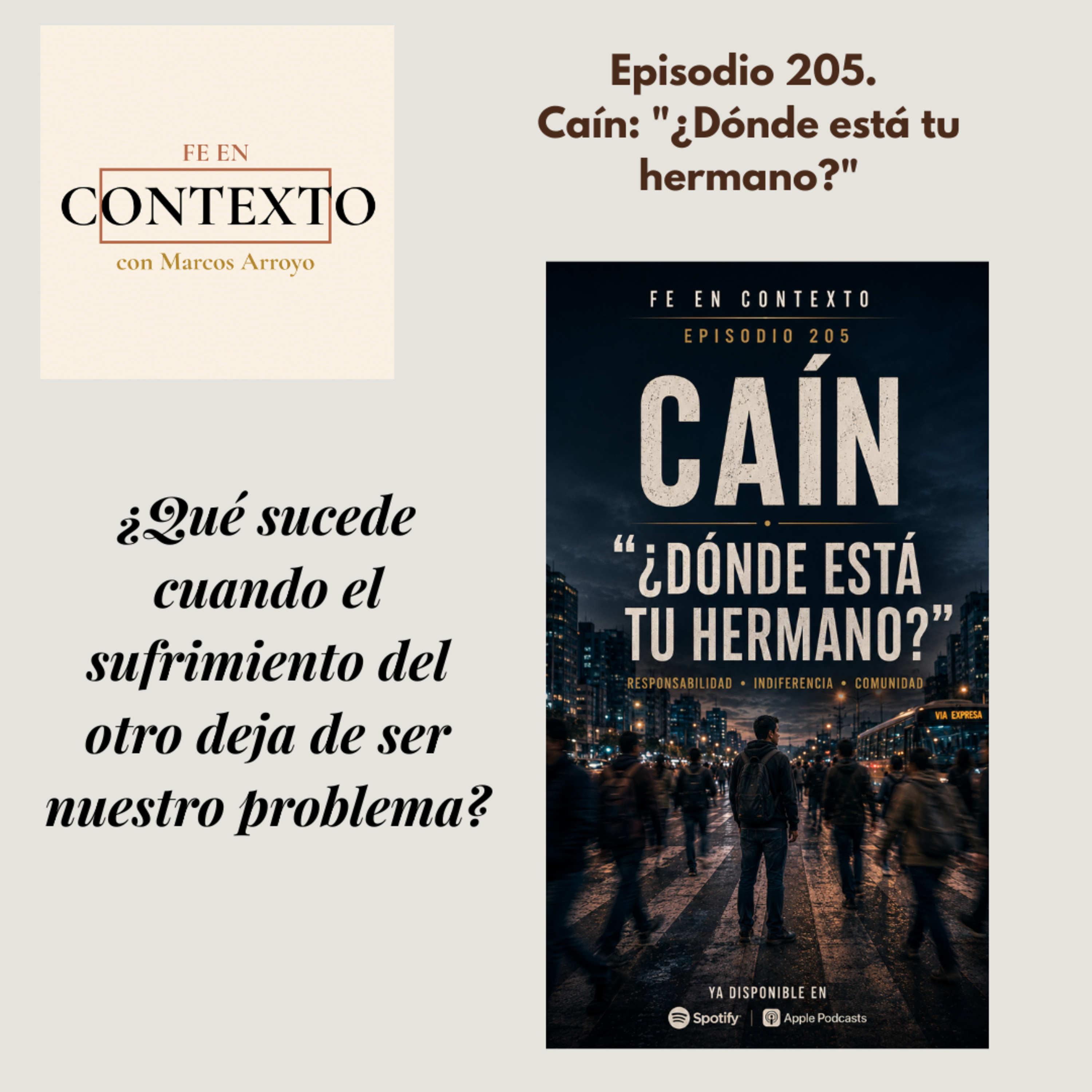  Episodio 205. Caín: "¿Dónde está tu hermano?" episode artwork