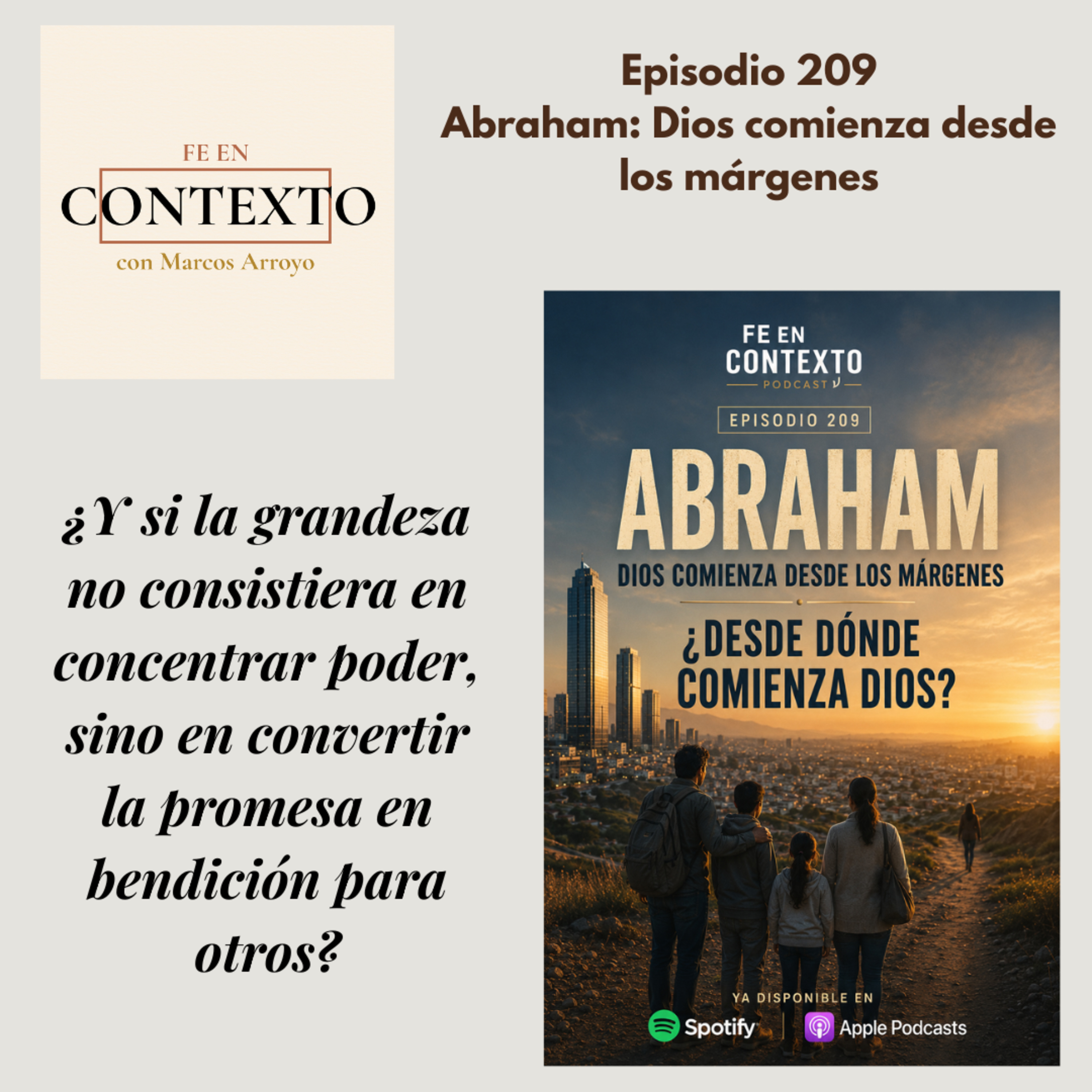 Episodio 209. Abraham: Dios comienza desde los márgenes episode artwork