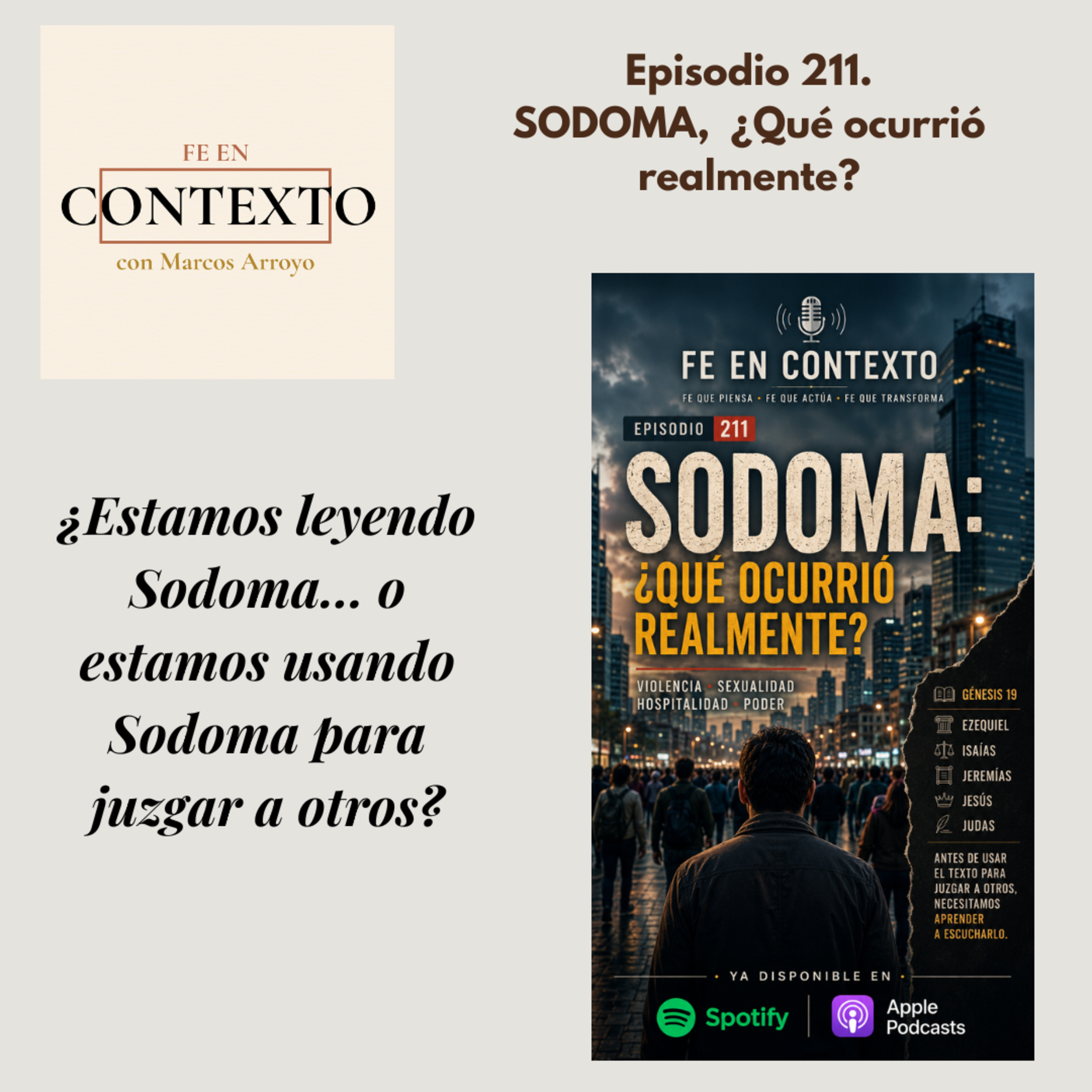 Episodio 211. SODOMA, ¿Qué ocurrió realmente? Violencia, sexualidad, hospitalidad y poder episode artwork