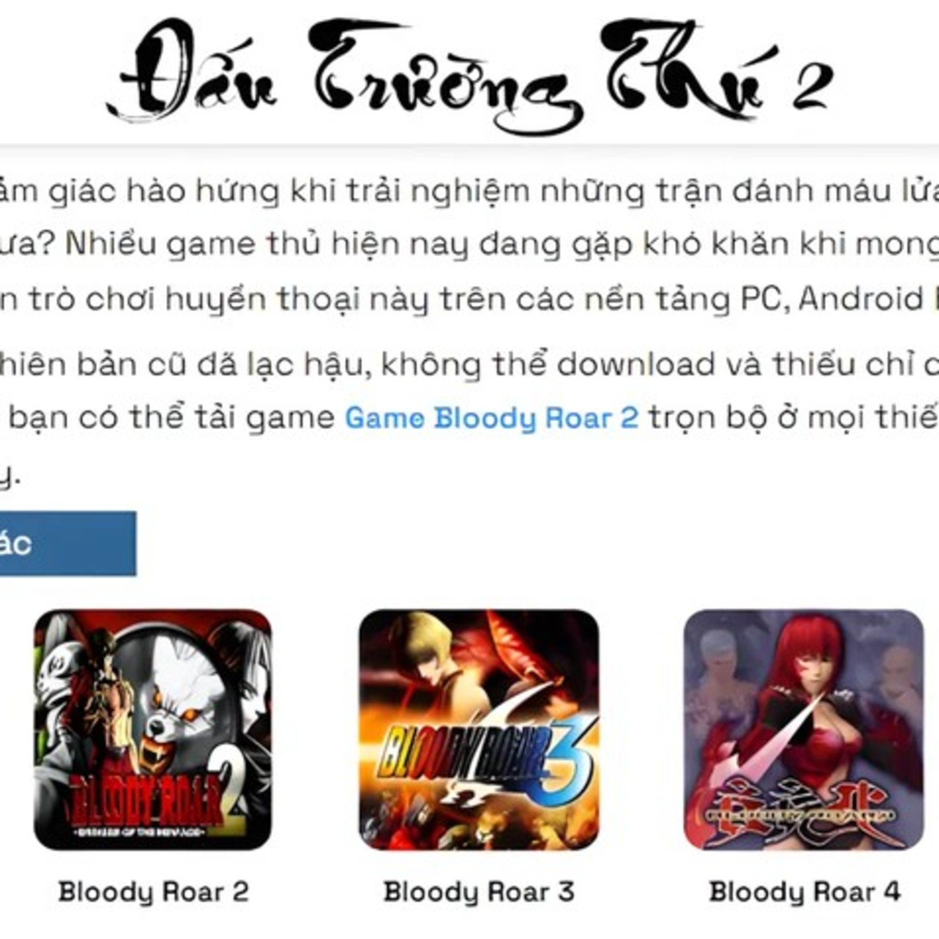 Đấu Trường Thú 2