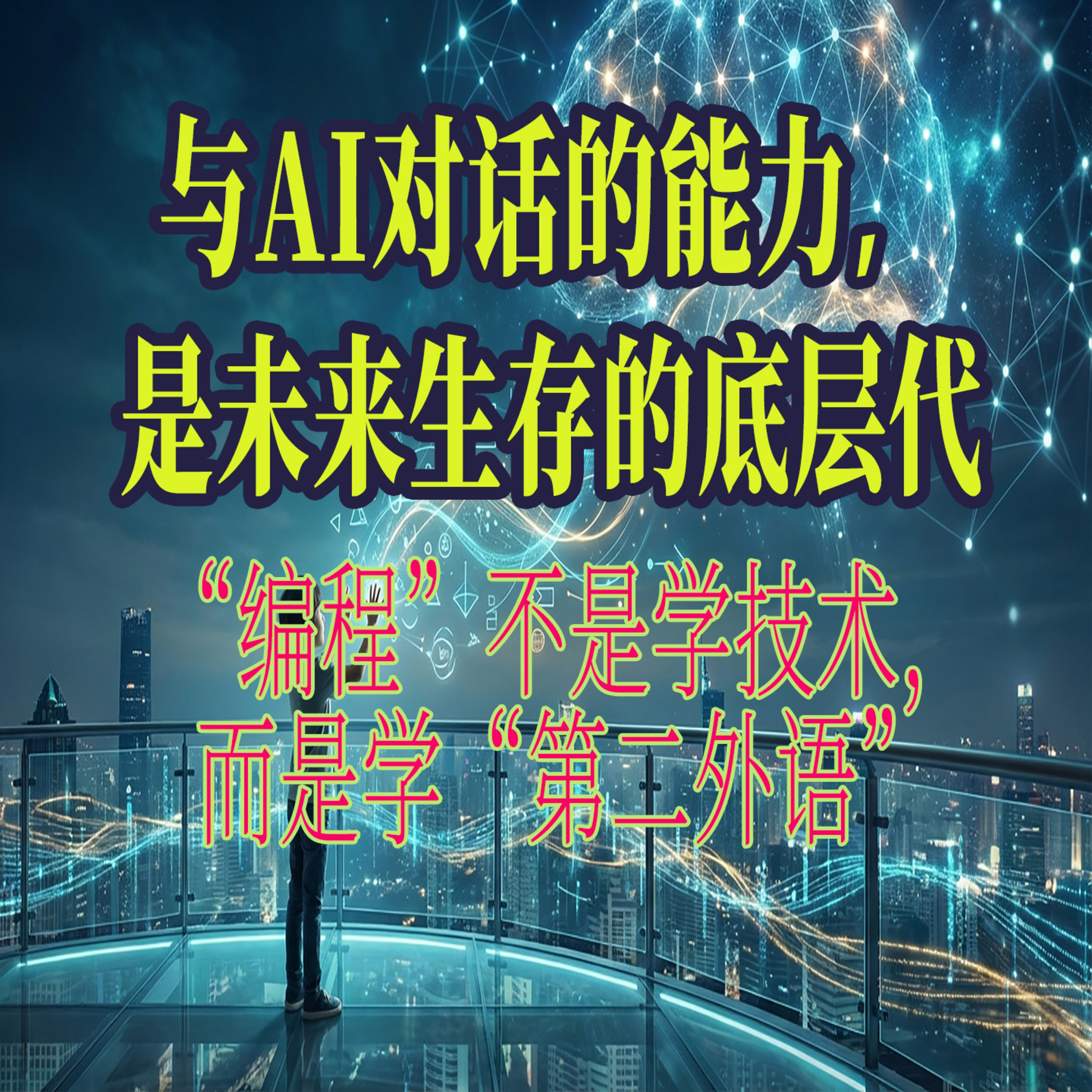 与AI对话的能力，是未来生存的底层代码：“编程”不是学技术，而是学“第二外语” episode artwork