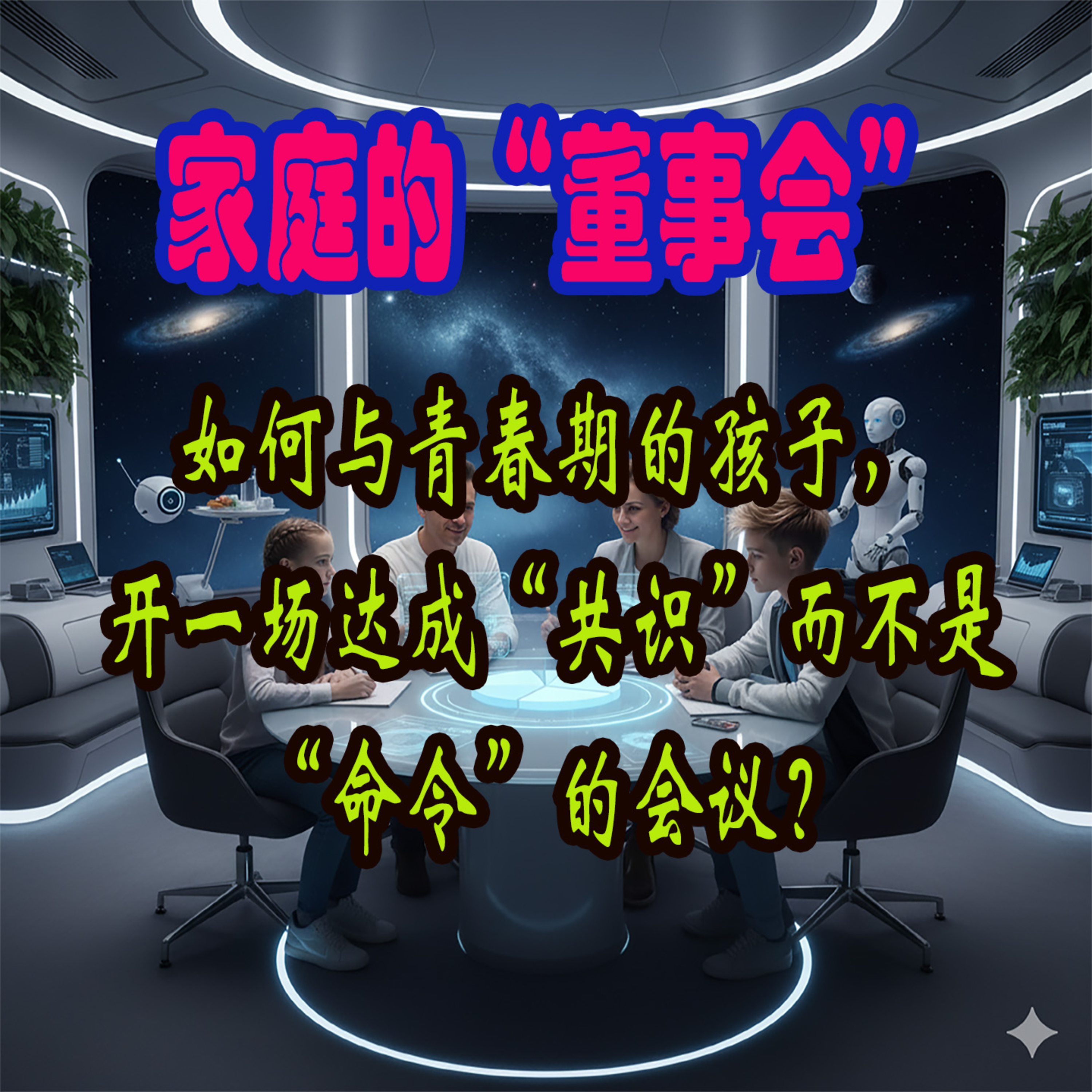 家庭的“董事会”：如何与青春期的孩子， 开一场达成“共识”而不是“命令”的会议？ episode artwork