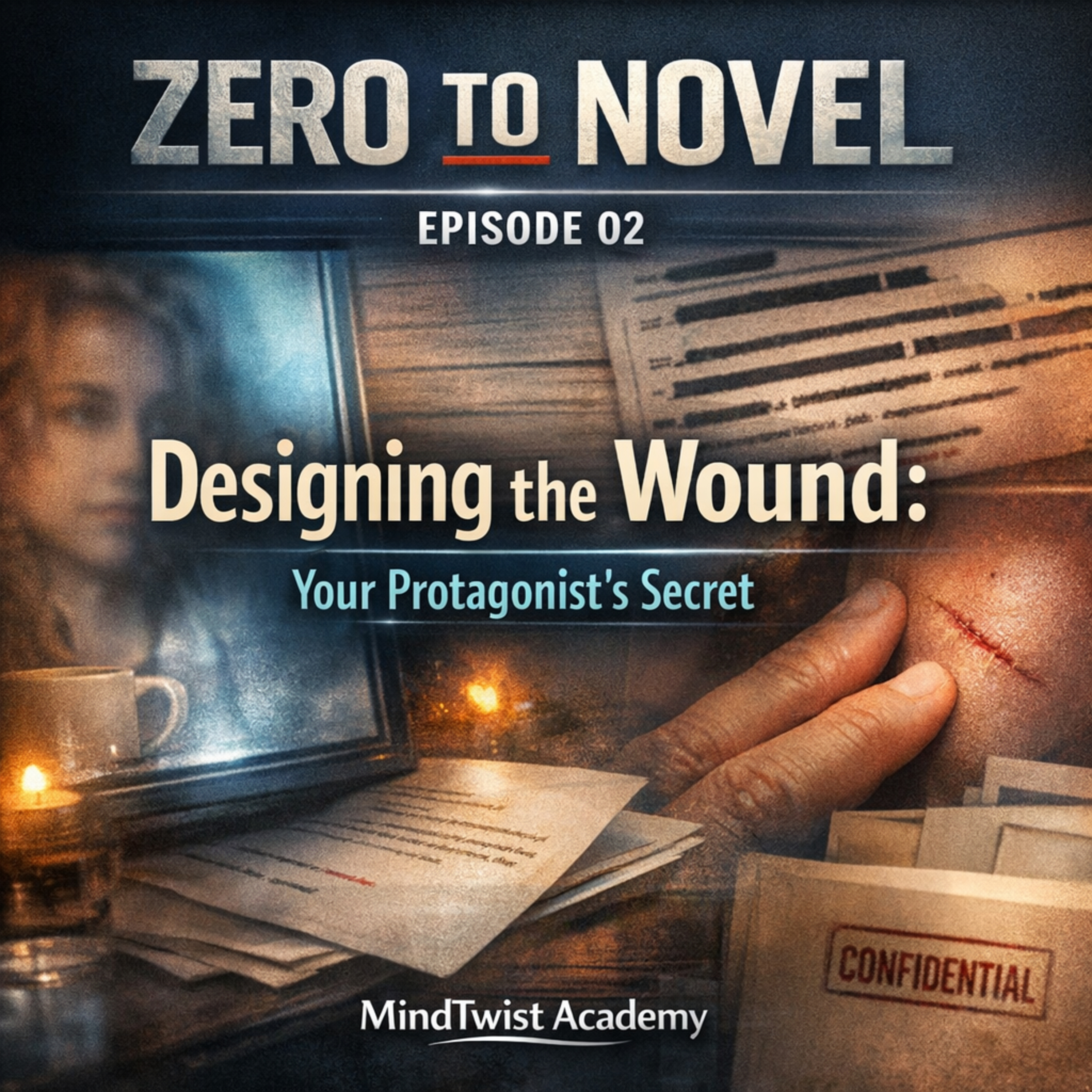 Zero to novel (Ep 2) Designing the Wound: Your Protagonist’s Secret episode artwork
