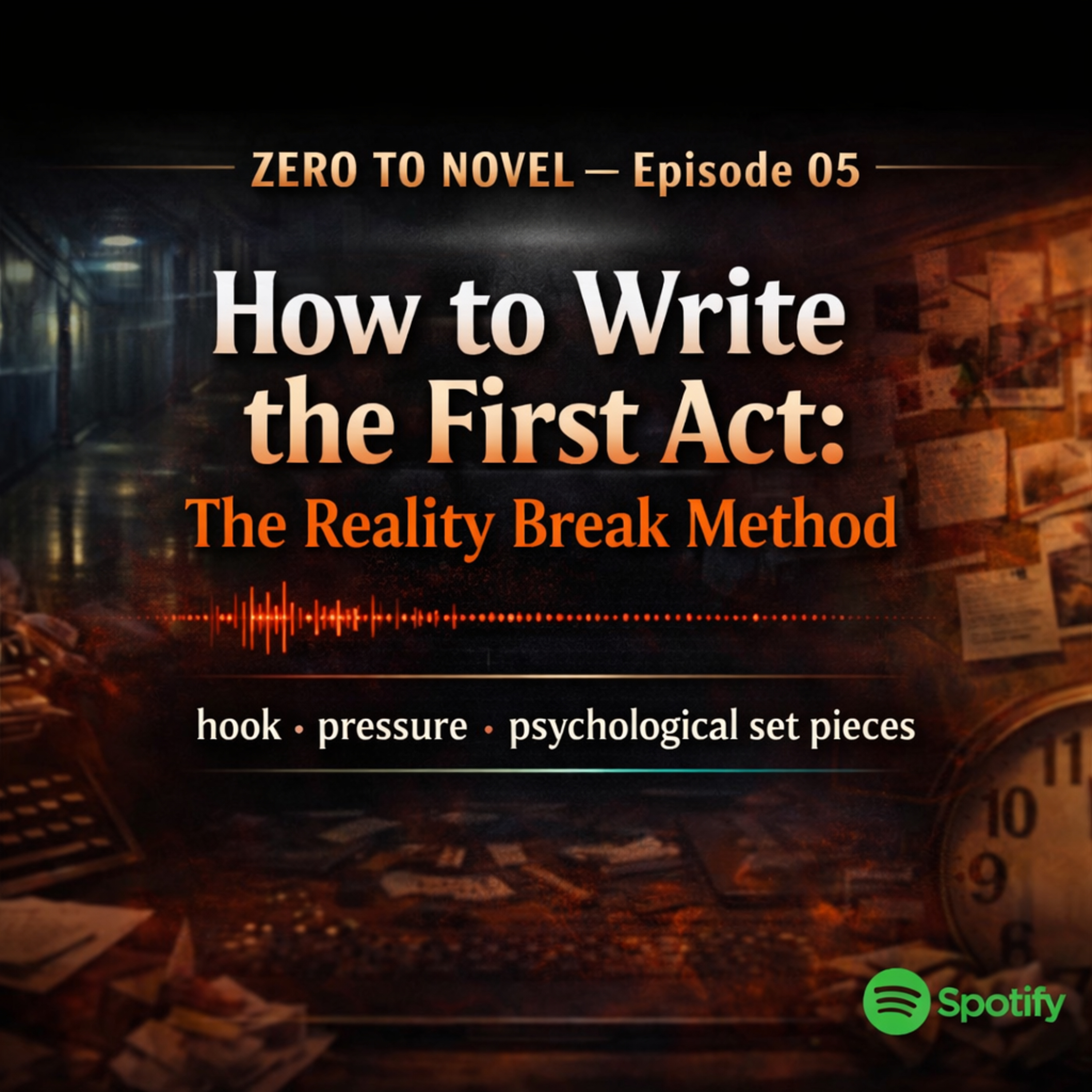 ZERO TO NOVEL — Episode 05: How to Write the First Act: The Reality Break Method episode artwork