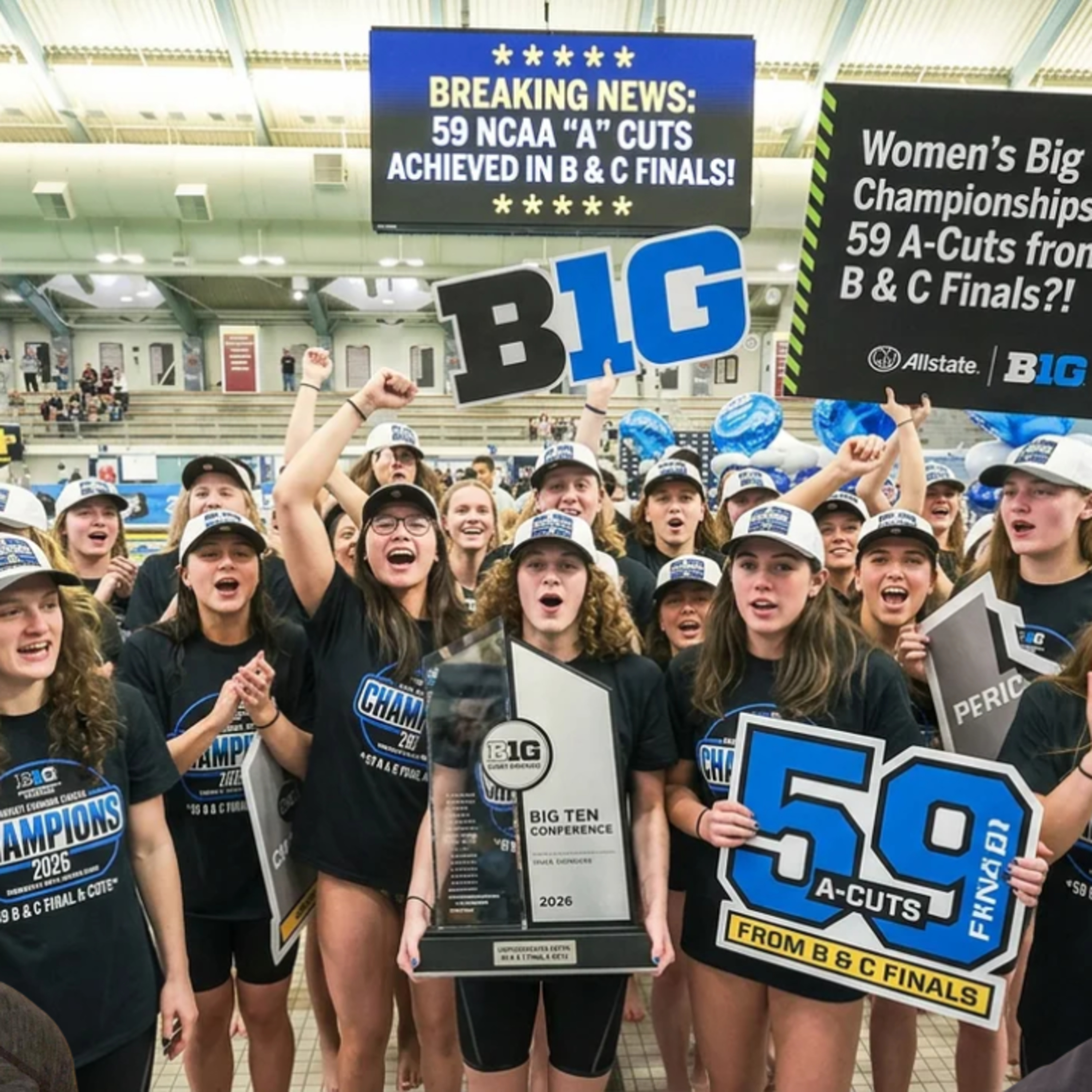Women's Big Ten Championships – 59 A-Cuts from B & C Finals?!