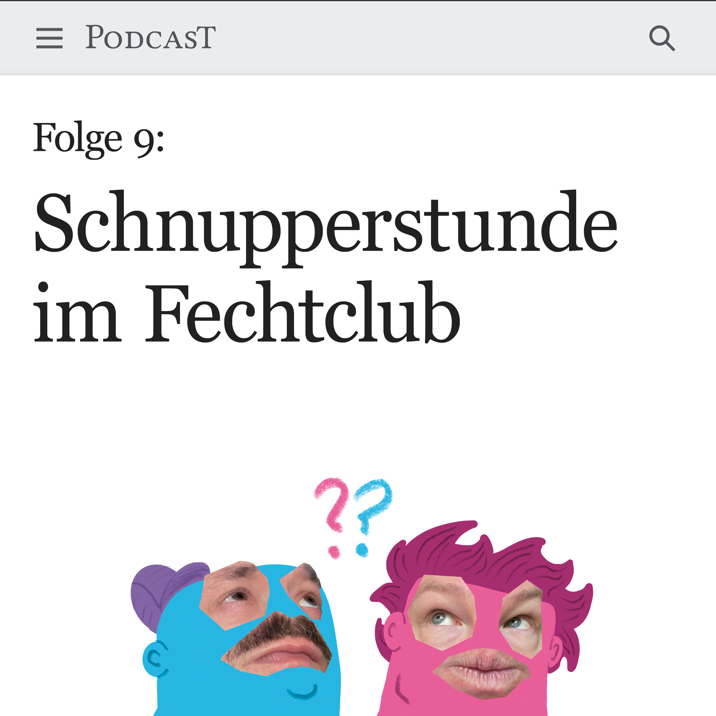 Schnupperstunde im Fechtclub episode artwork
