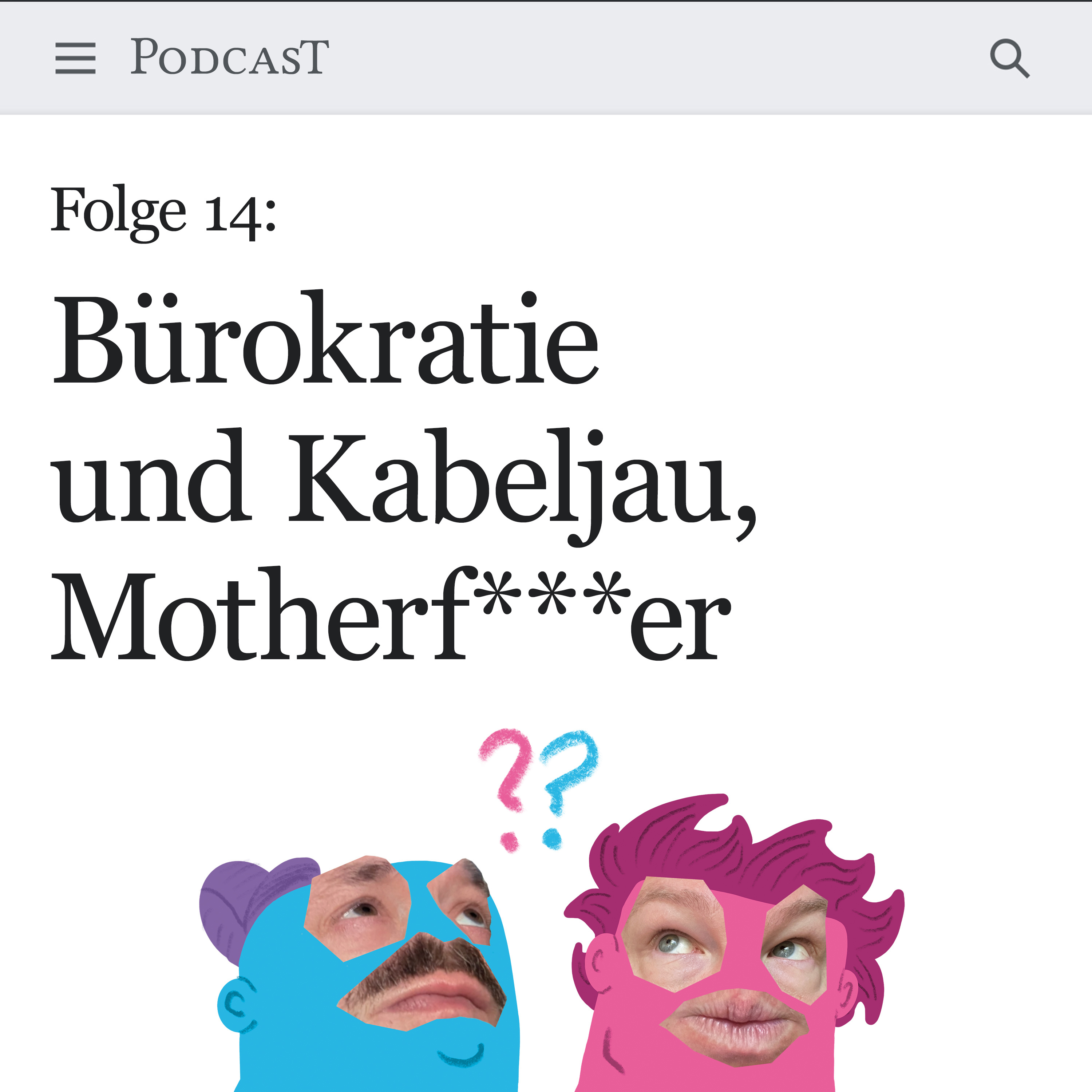 Bürokratie und Kabeljau, Motherf***er  episode artwork
