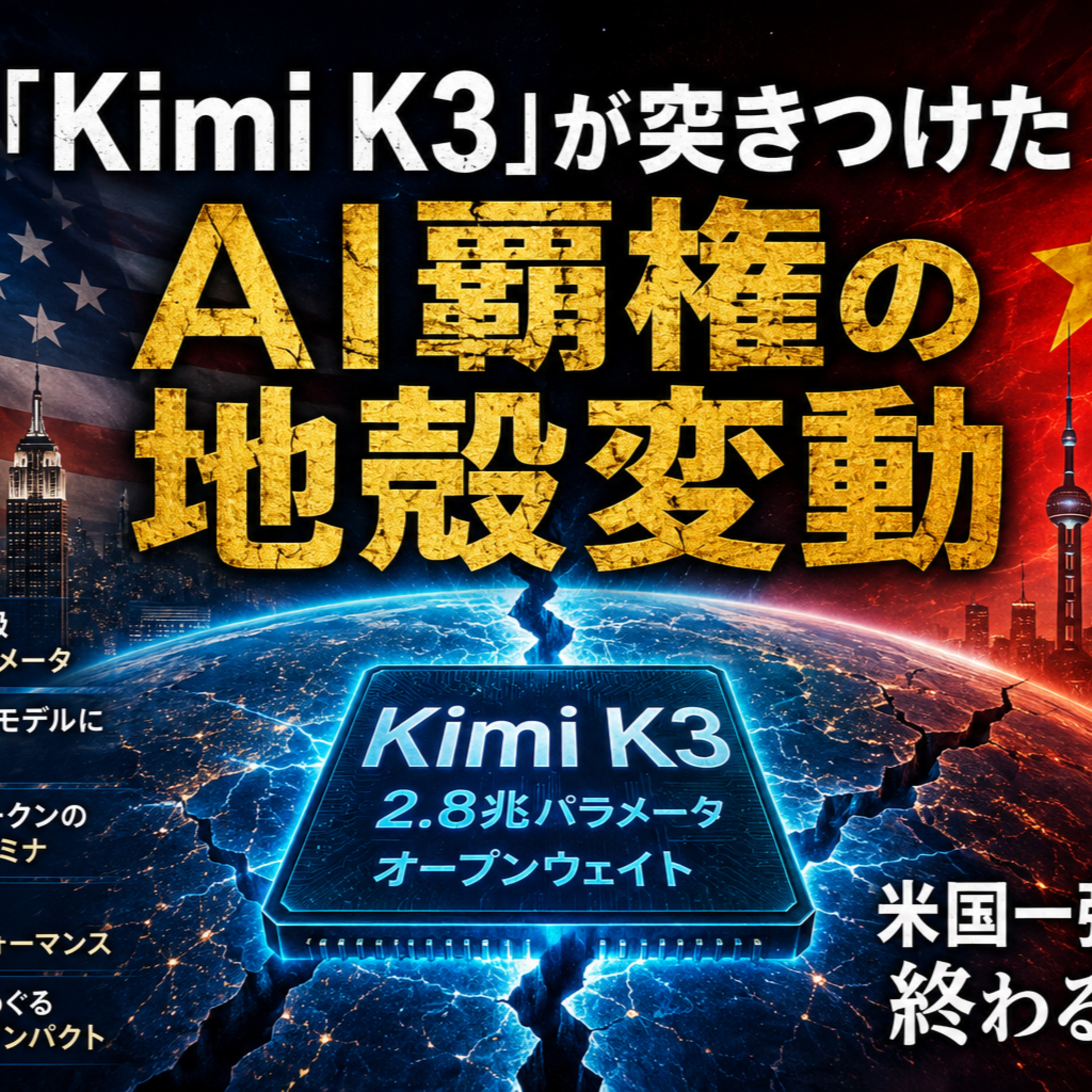 「Kimi K3」（中国発）が突きつけたAI覇権の地殻変動というストーリー episode artwork