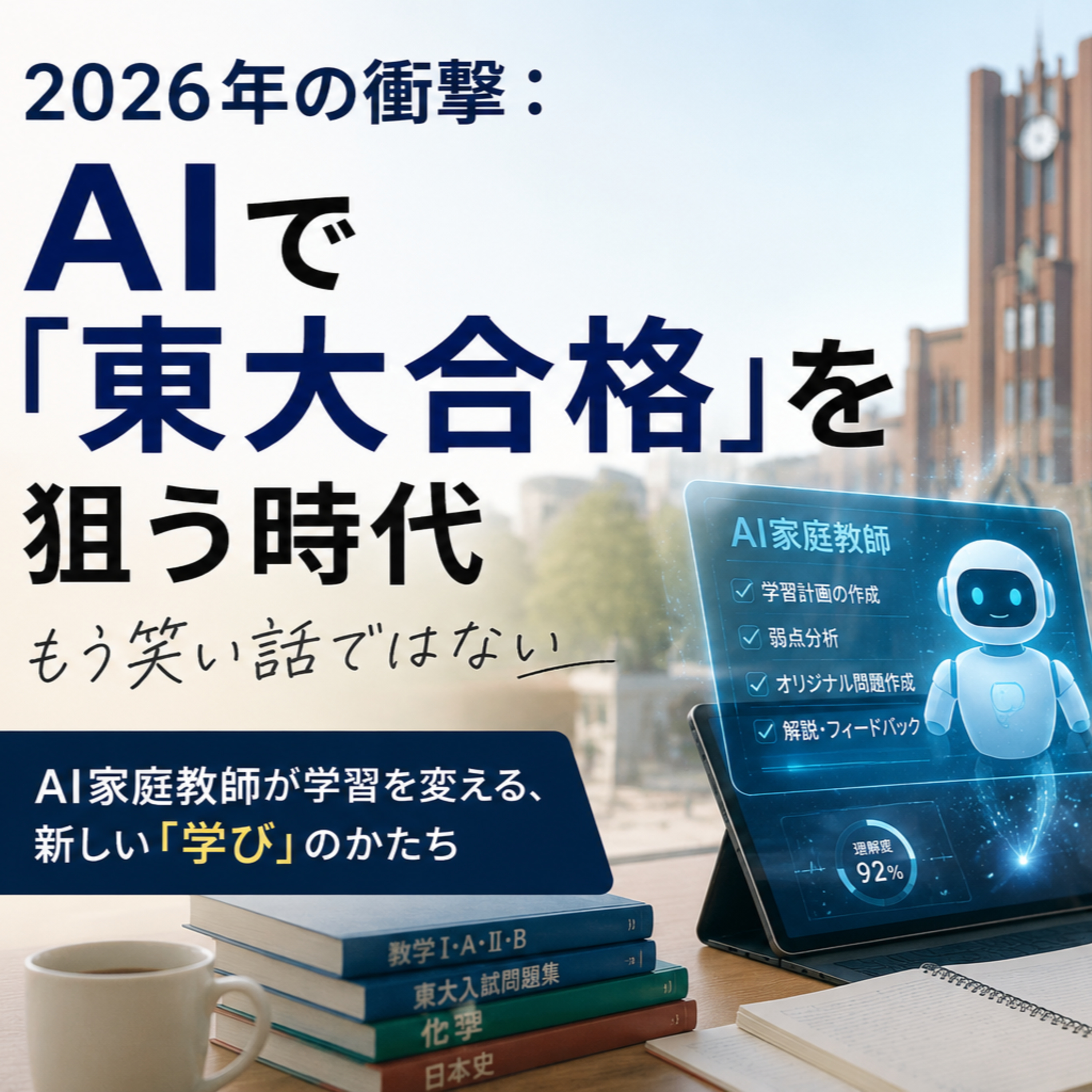 各全国紙がTopで報道「AIで『東大合格』を目指す」時代  episode artwork