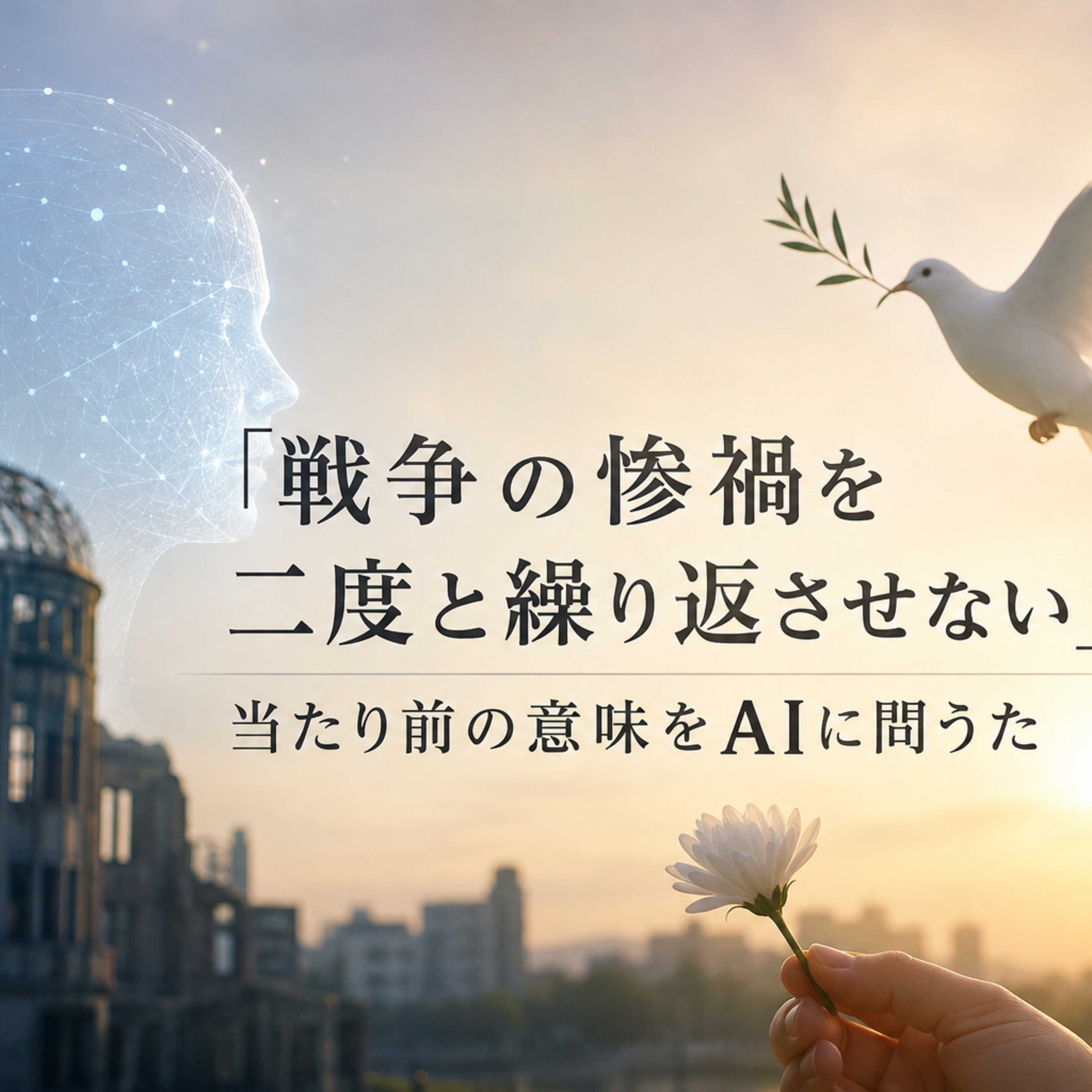 「戦争の惨禍を二度と繰り返させない」当たり前の意味をAIに問うた episode artwork