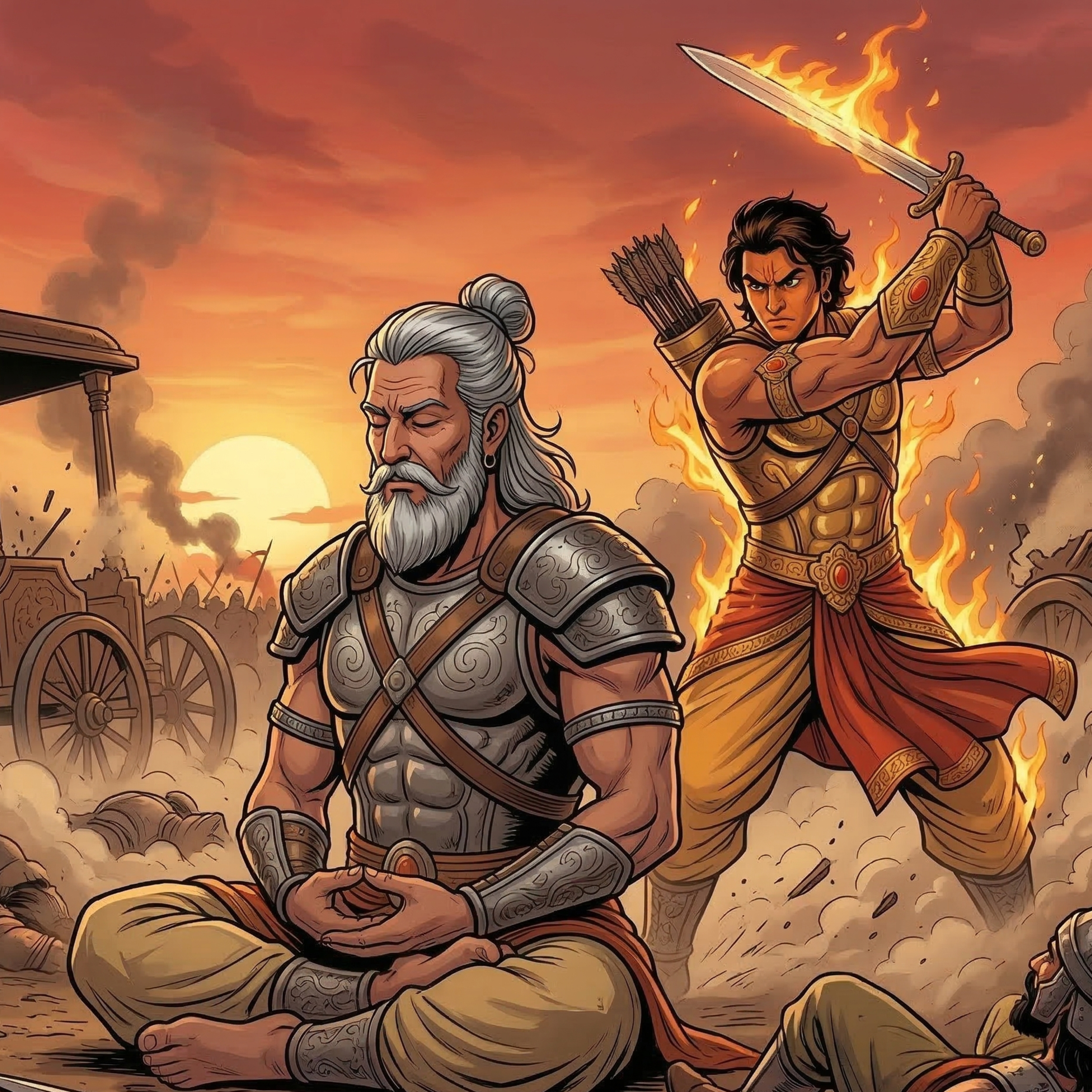 79. War Day 15 Part 1 | Krishna's Masterstroke | Yudhishthir's Half Truth Causes Dronacharya's End episode artwork