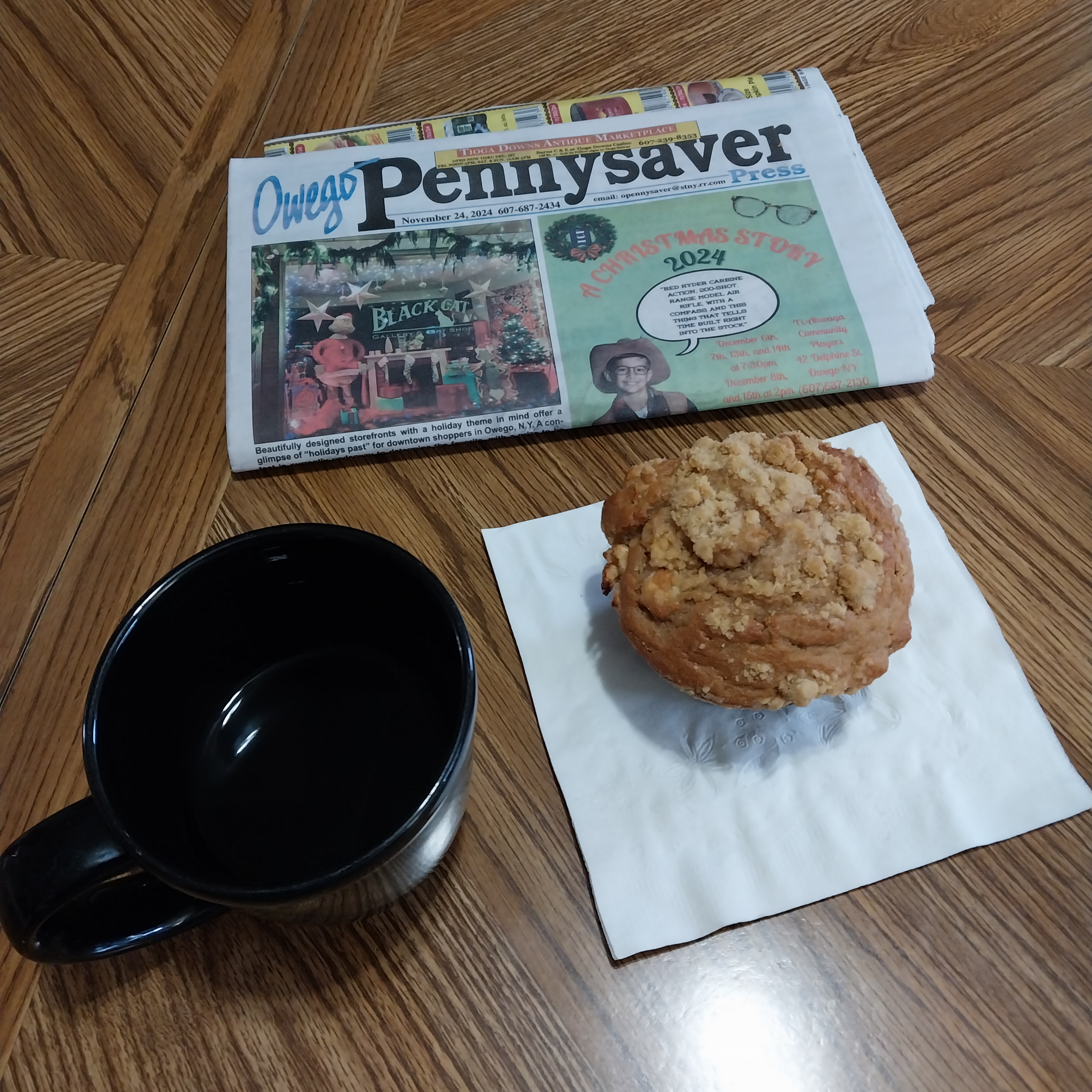 Owego Pennysaver - Apple Muffin 🍩 Sunday Morning 🌄 11.24.2024 #NaPodPoMo #AudioMonth
