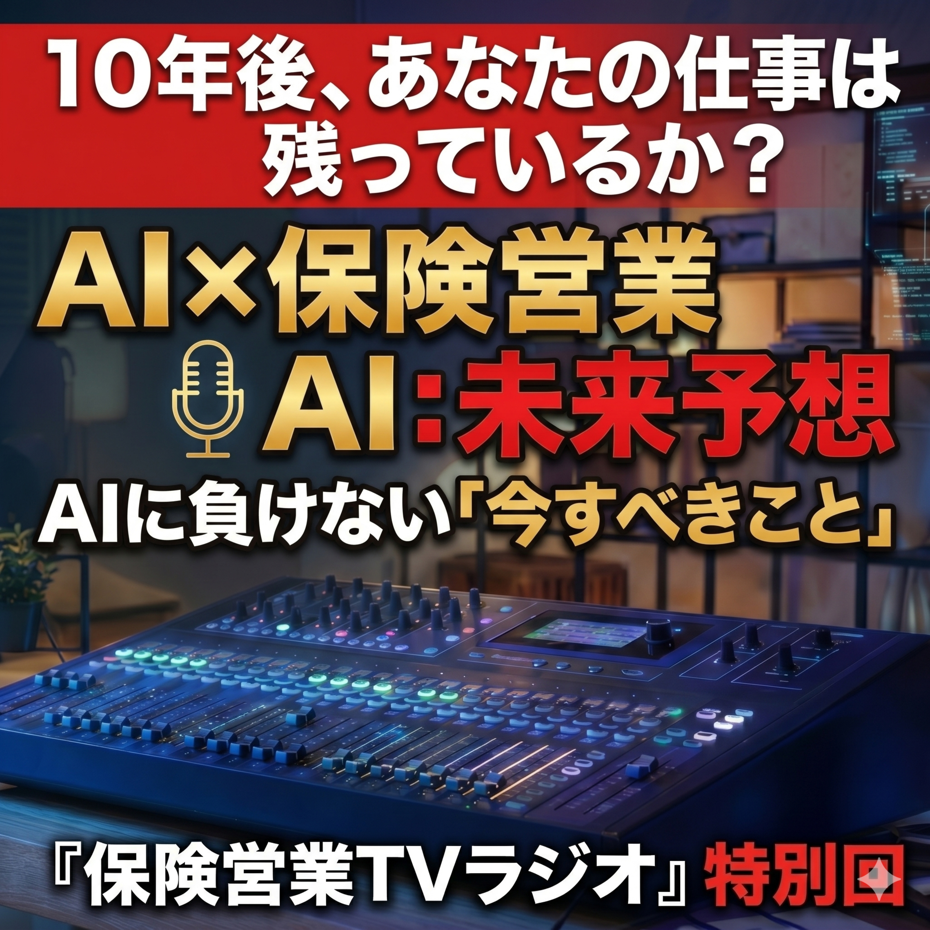 【10年後あなたの仕事は残っているか？】AI×保険営業／AI：未来予想／AIに負けない「今すべきこと」／習慣／保険／営業／フルコミ／プルデンシャル／営業哲学 episode artwork