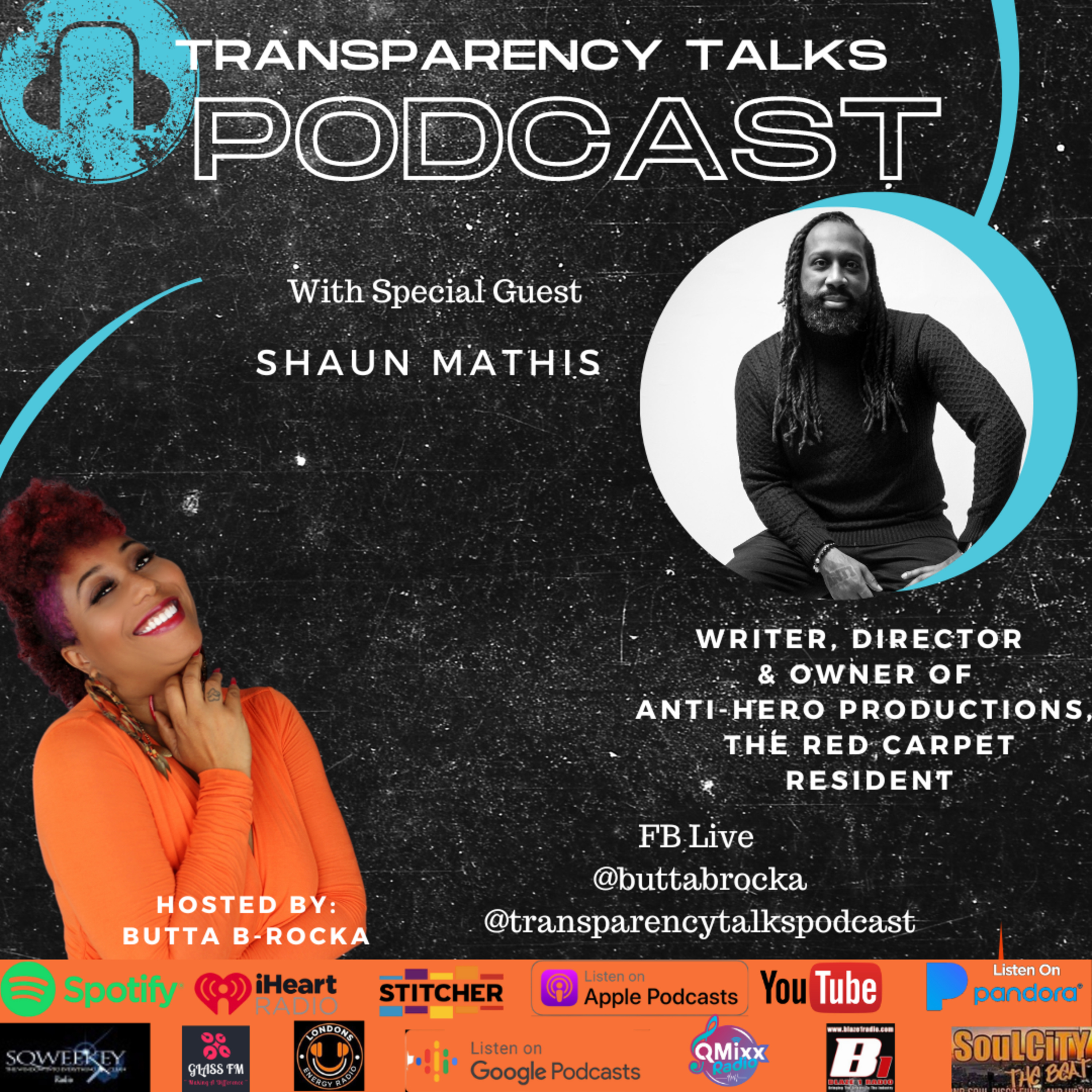 Shaun Mathis - Writer, Director & owner of Anti-Hero Productions, the red carpet resident episode artwork