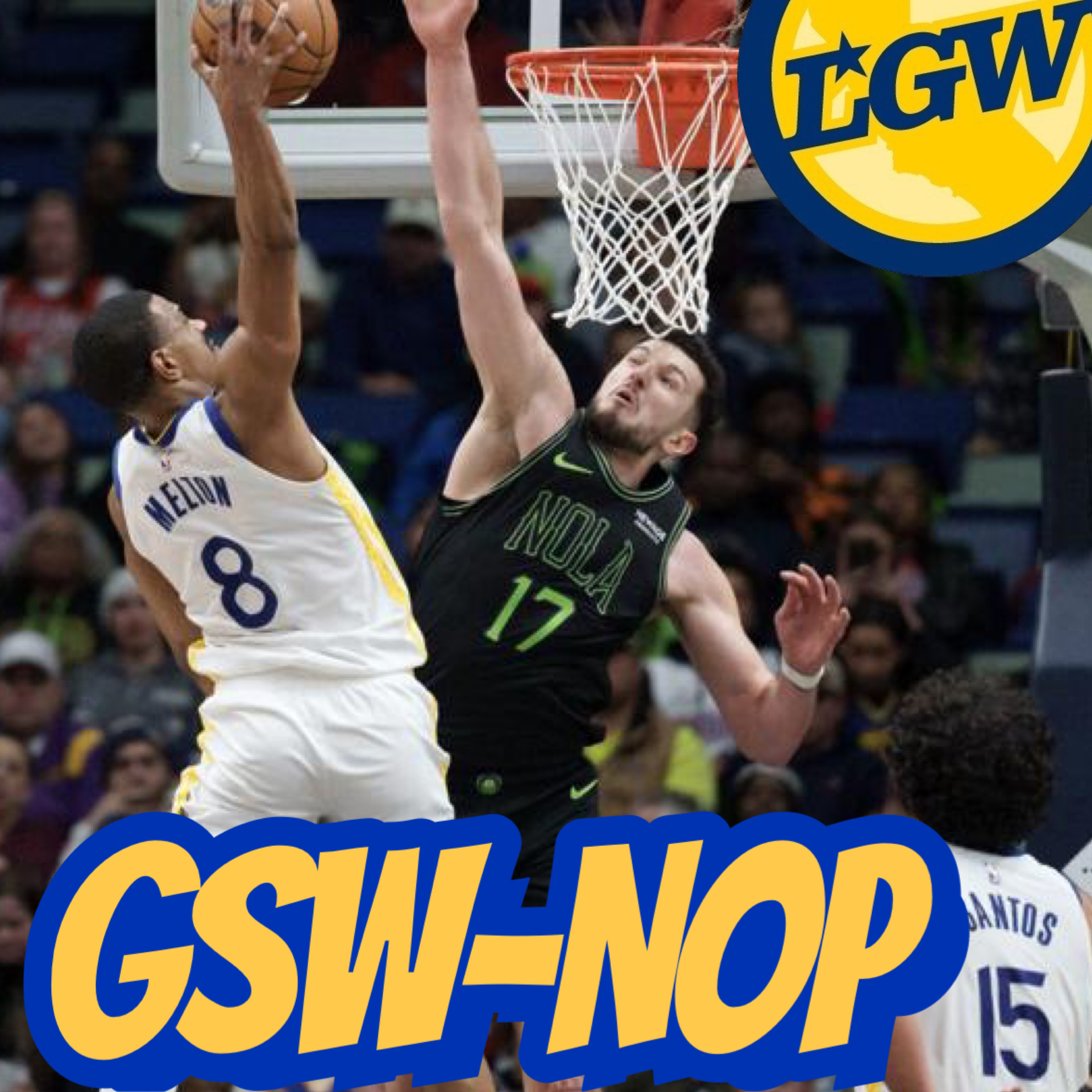 HONEST RECAP Pelicans-Warriors: bricks and beignets (turnovers, 21 of them), Draymond was the most consistent, Podziemski rebounded per usual, but Gui Santos + Pat Spencer gave the ball away too much episode artwork