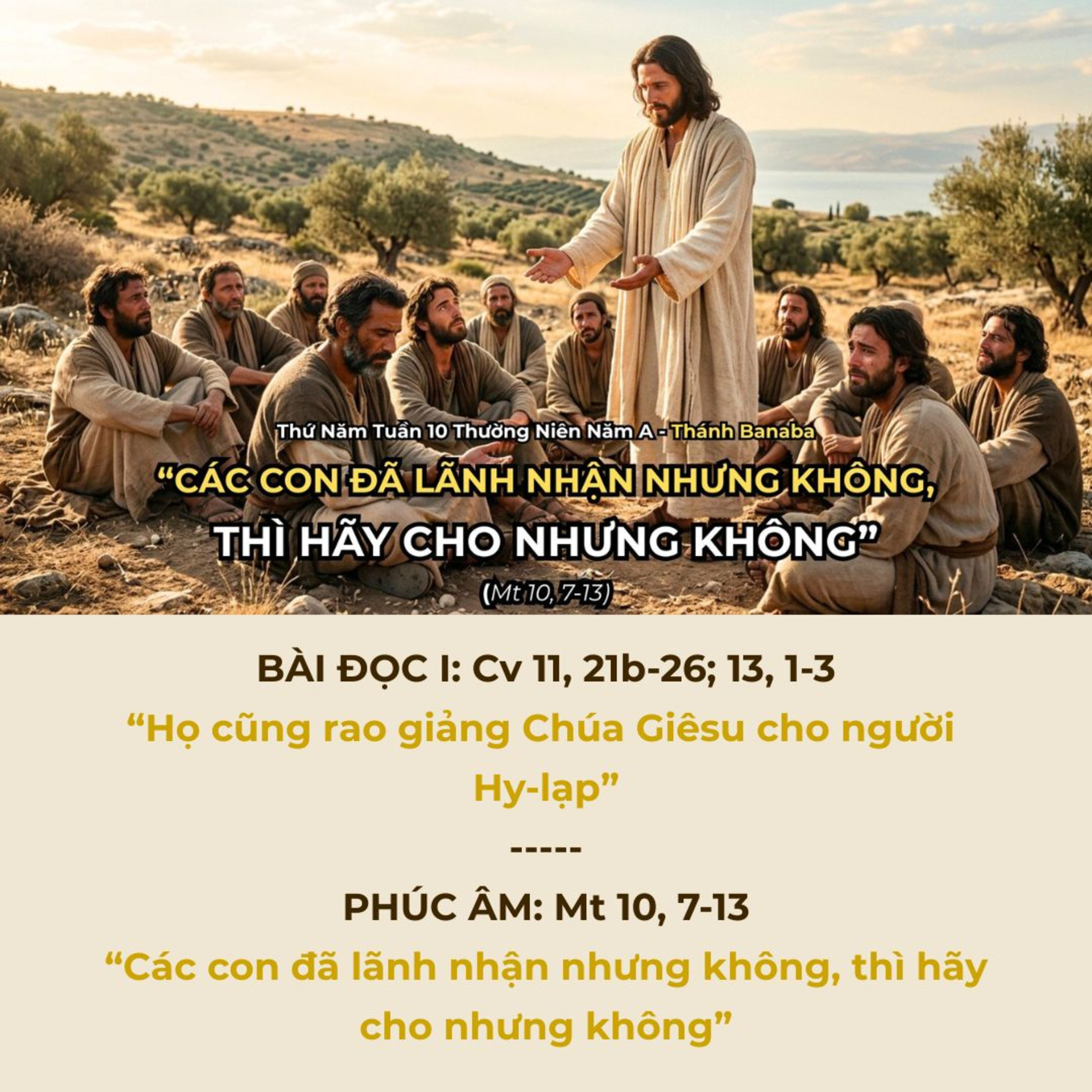 [11/06/2026] Lời Chúa Hôm Nay – Thứ Năm Tuần 10 Thường Niên Năm A | Bài Đọc & Suy Niệm Lời Chúa episode artwork