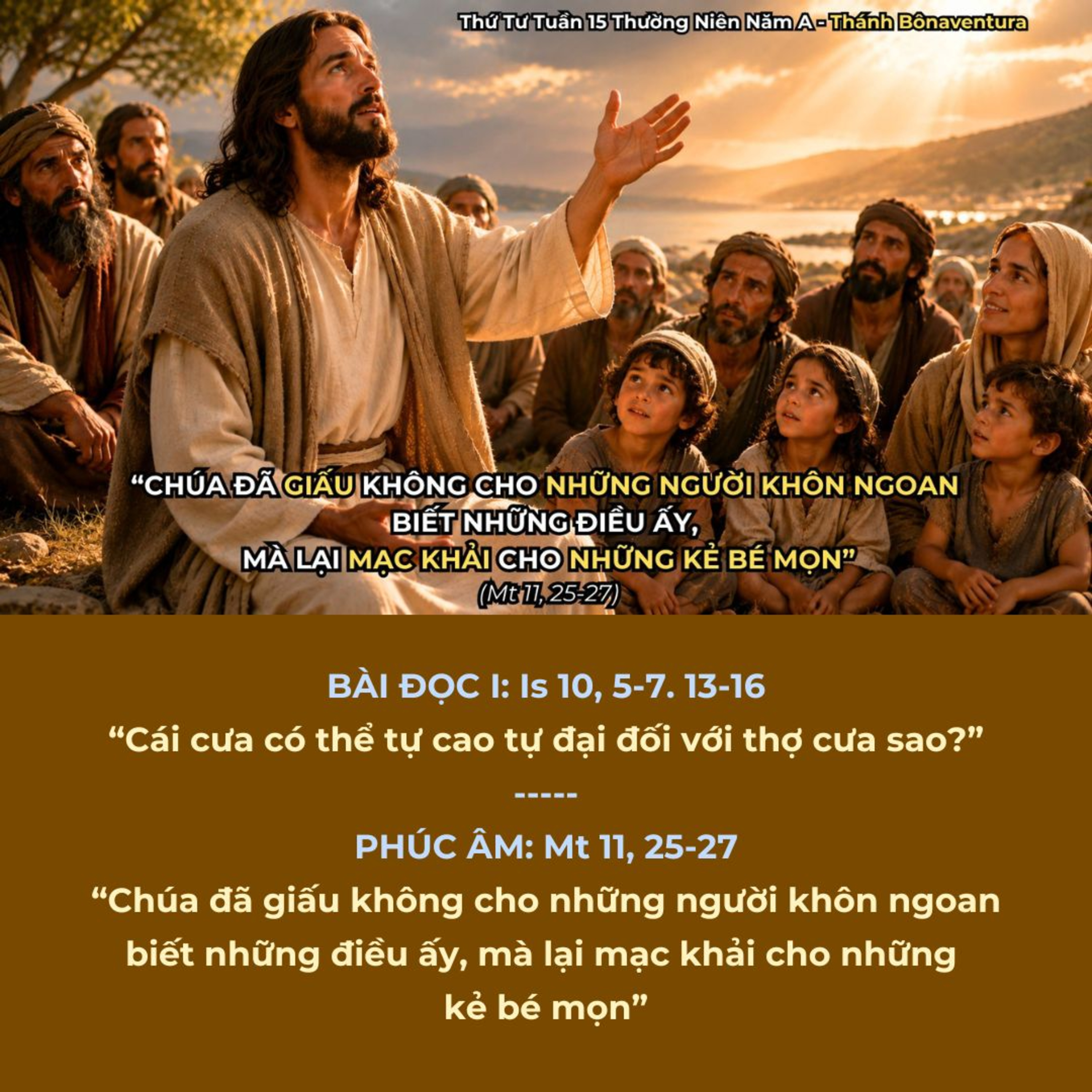 [15/07/2026] Lời Chúa Hôm Nay – Thứ Tư Tuần 15 Thường Niên Năm A | Bài Đọc & Suy Niệm Lời Chúa episode artwork