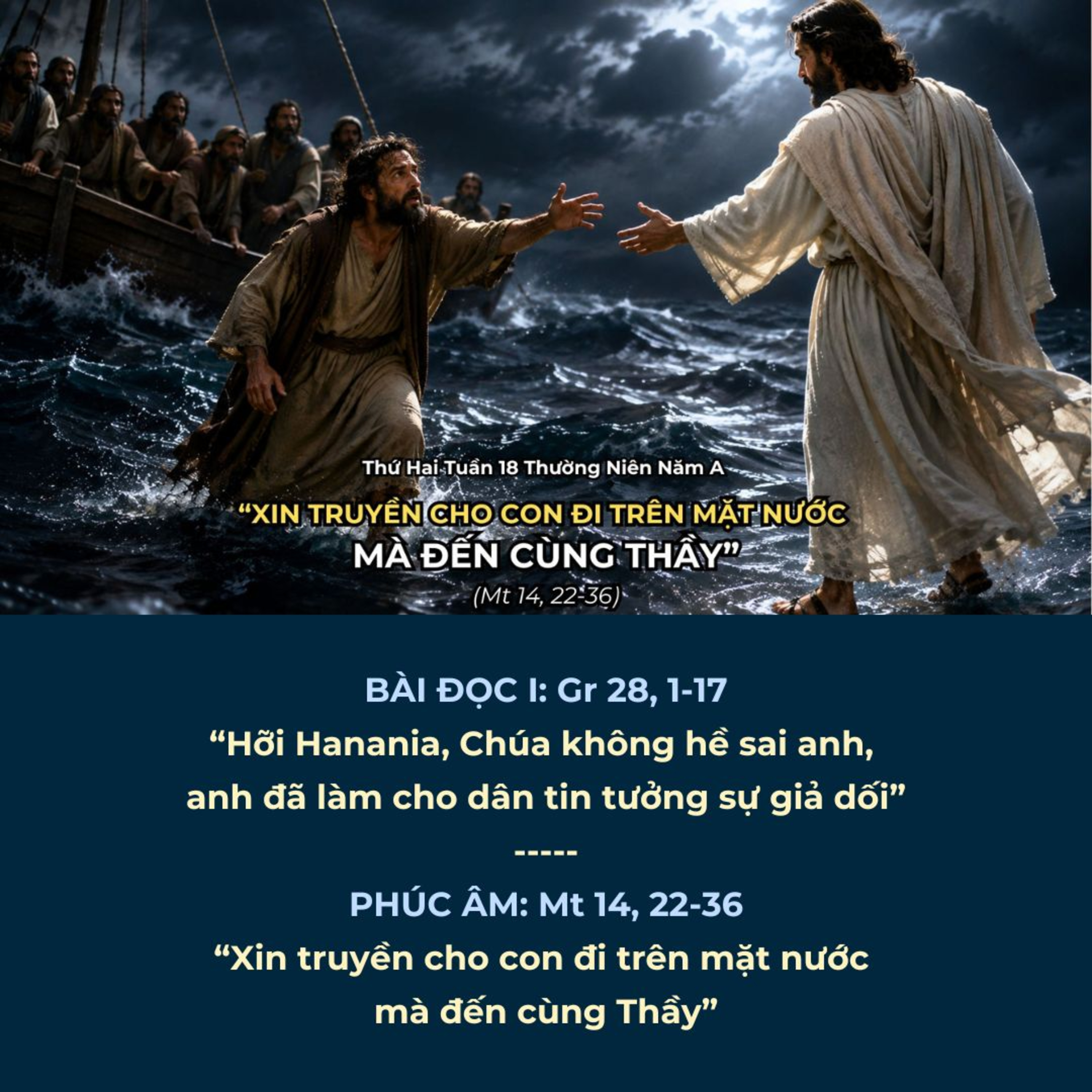 [03/08/2026] Lời Chúa Hôm Nay – Thứ Hai Tuần 18 Thường Niên Năm A | Bài Đọc & Suy Niệm Lời Chúa episode artwork