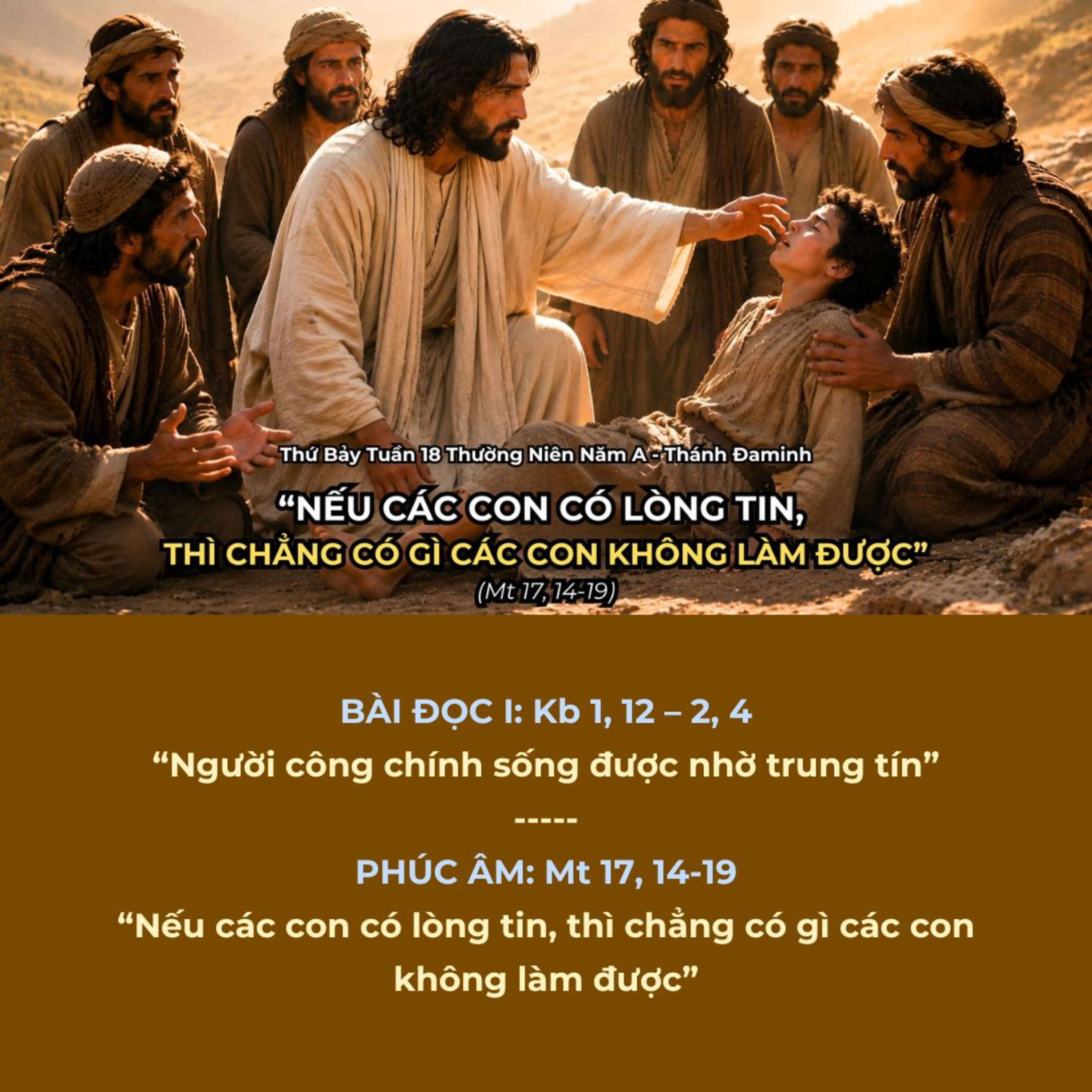 [08/08/2026] Lời Chúa Hôm Nay – Thứ Bảy Tuần 18 Thường Niên Năm A | Bài Đọc & Suy Niệm Lời Chúa episode artwork