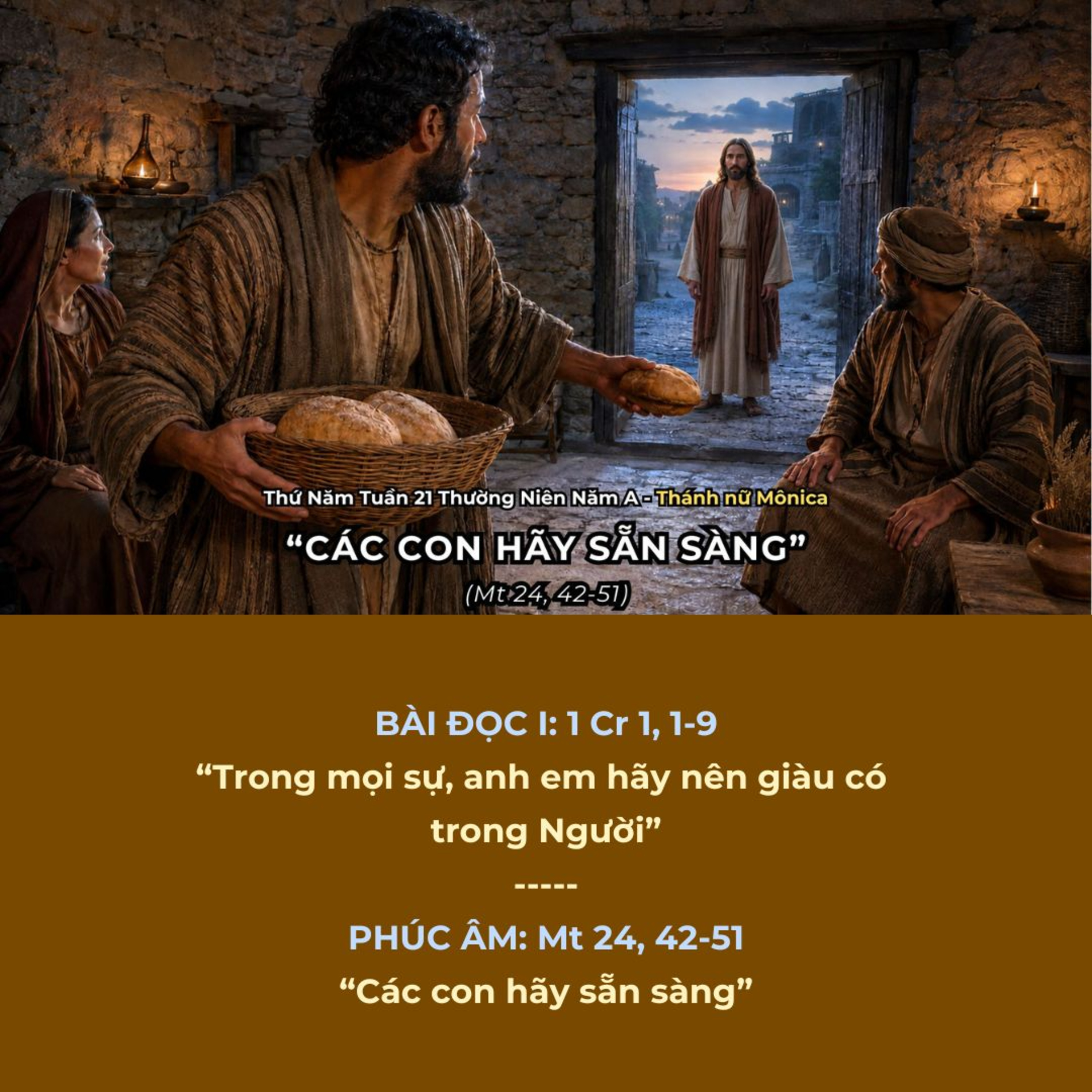 [27/08/2026] Lời Chúa Hôm Nay – Thứ Năm Tuần 21 Thường Niên Năm A | Bài Đọc & Suy Niệm Lời Chúa episode artwork